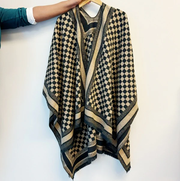 Checker Chic Ruana - Image 3