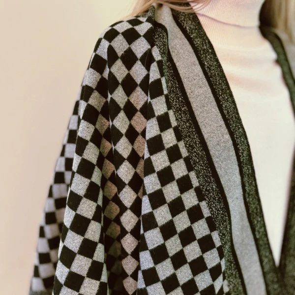 Checker Chic Ruana - Image 5