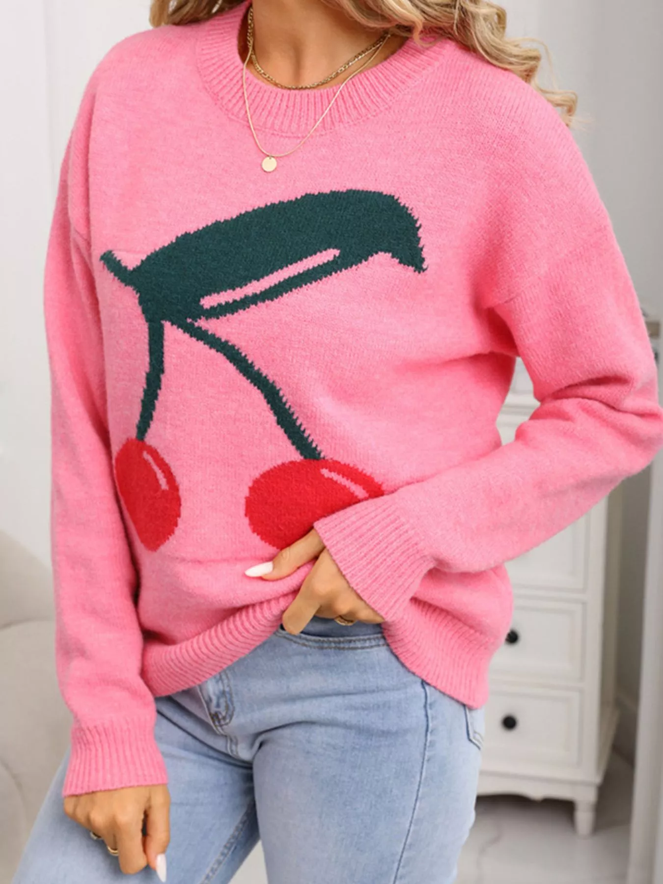 Cherry Round Neck Sweater - Image 12