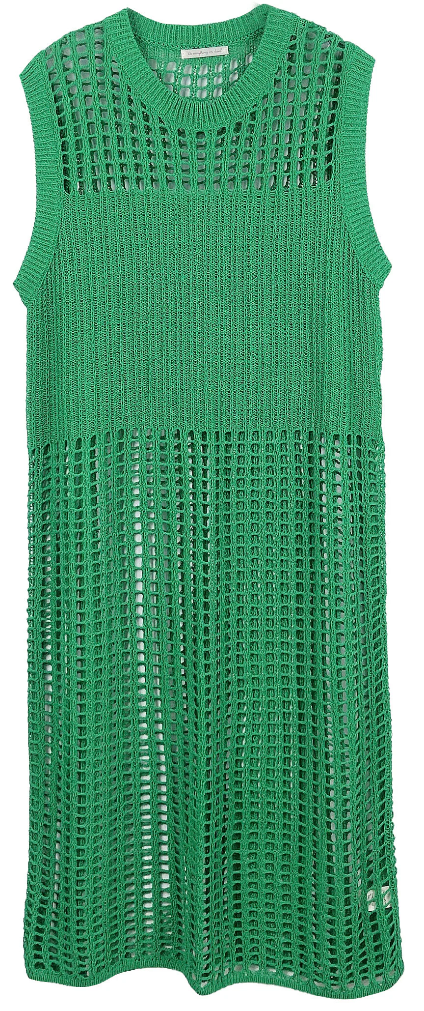 Chest Blocked Crochet Long Dress - Image 12