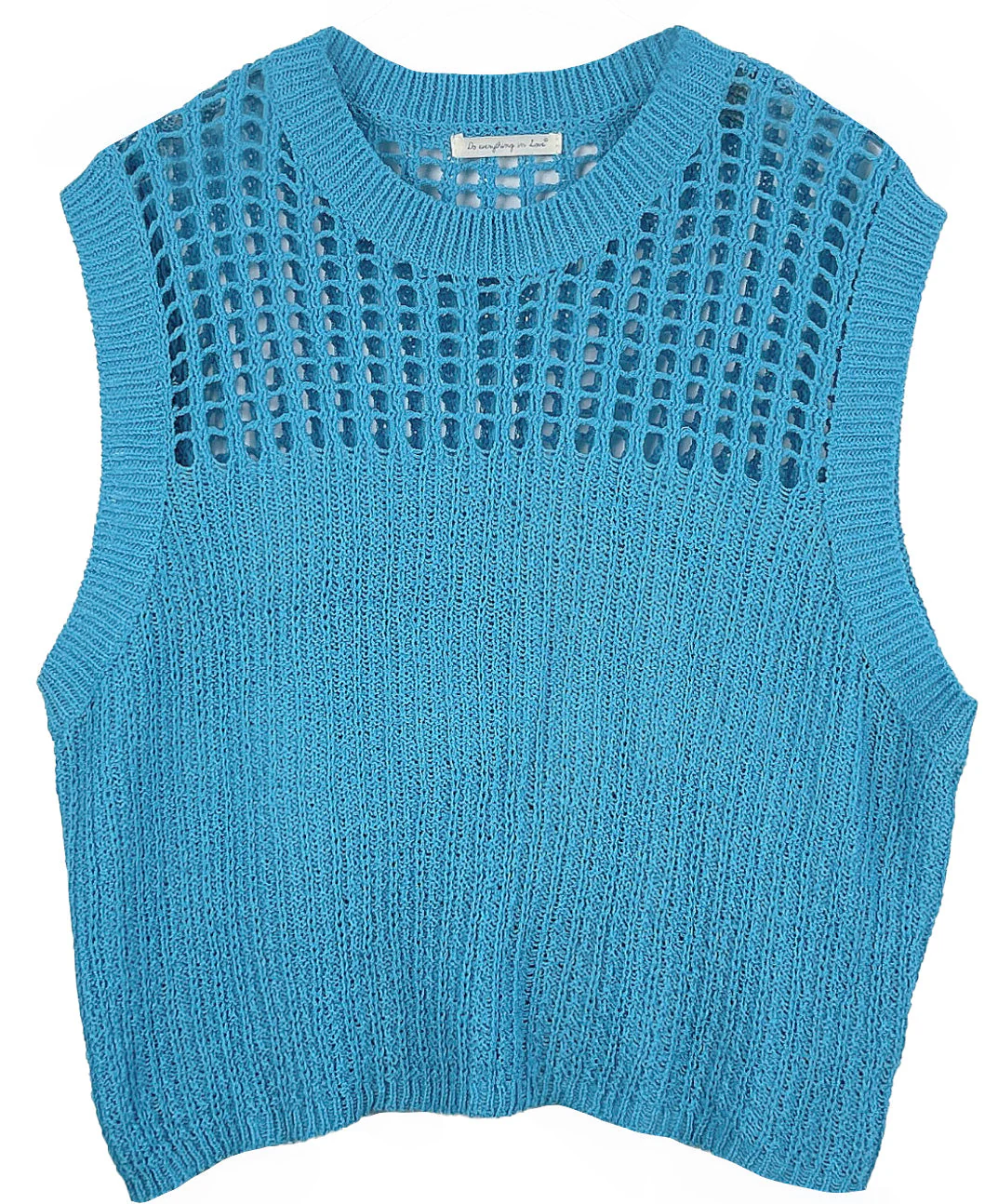 Chest Blocked Crochet Poncho - Image 11