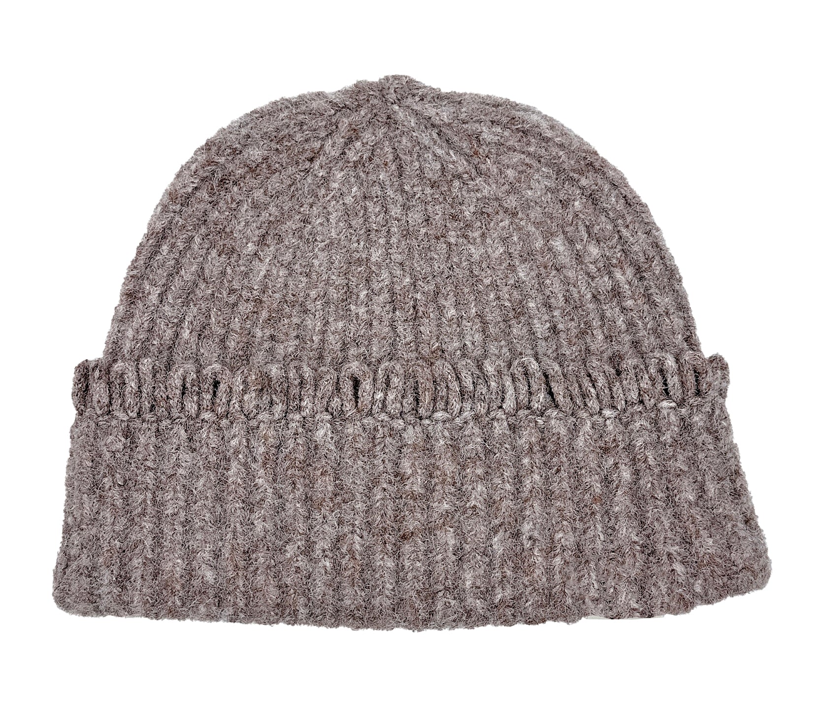 Chunky Ribbed Knit Beanie with Loop Trim - Image 8