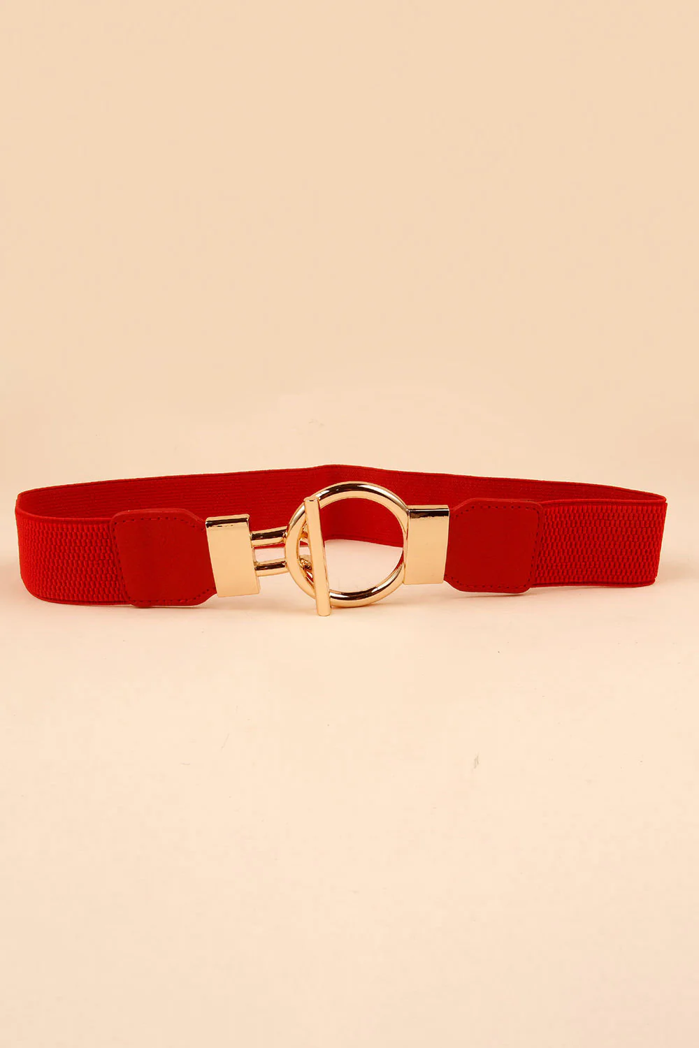 Circle Shape Buckle Zinc Alloy Buckle PU Leather Belt - Image 11
