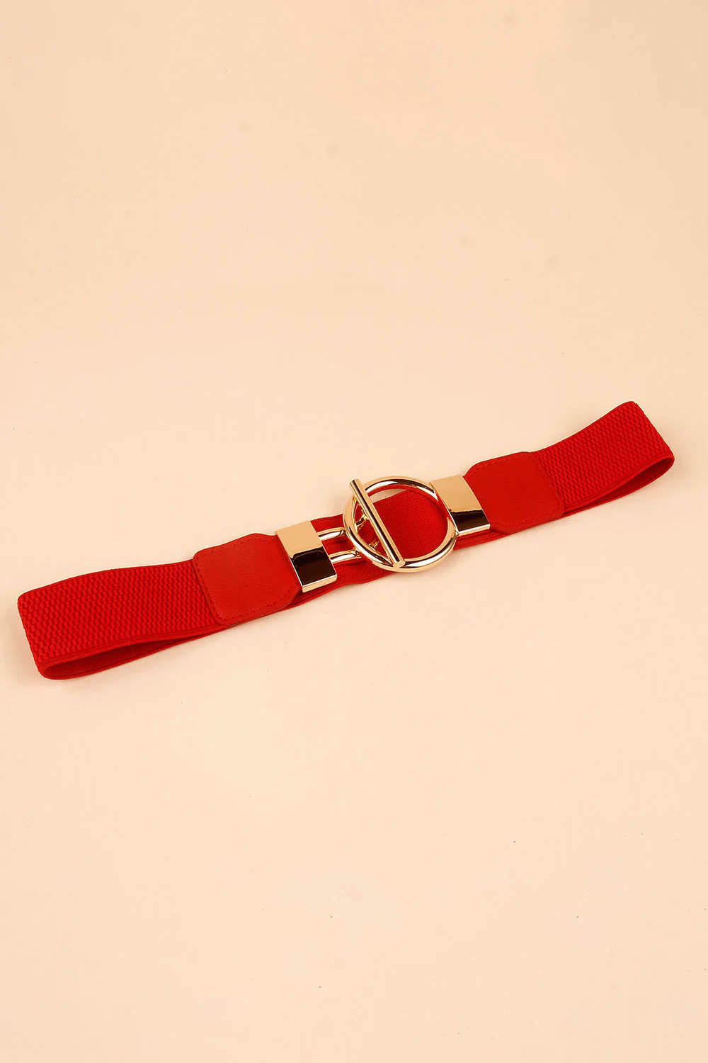 Circle Shape Buckle Zinc Alloy Buckle PU Leather Belt - Image 12