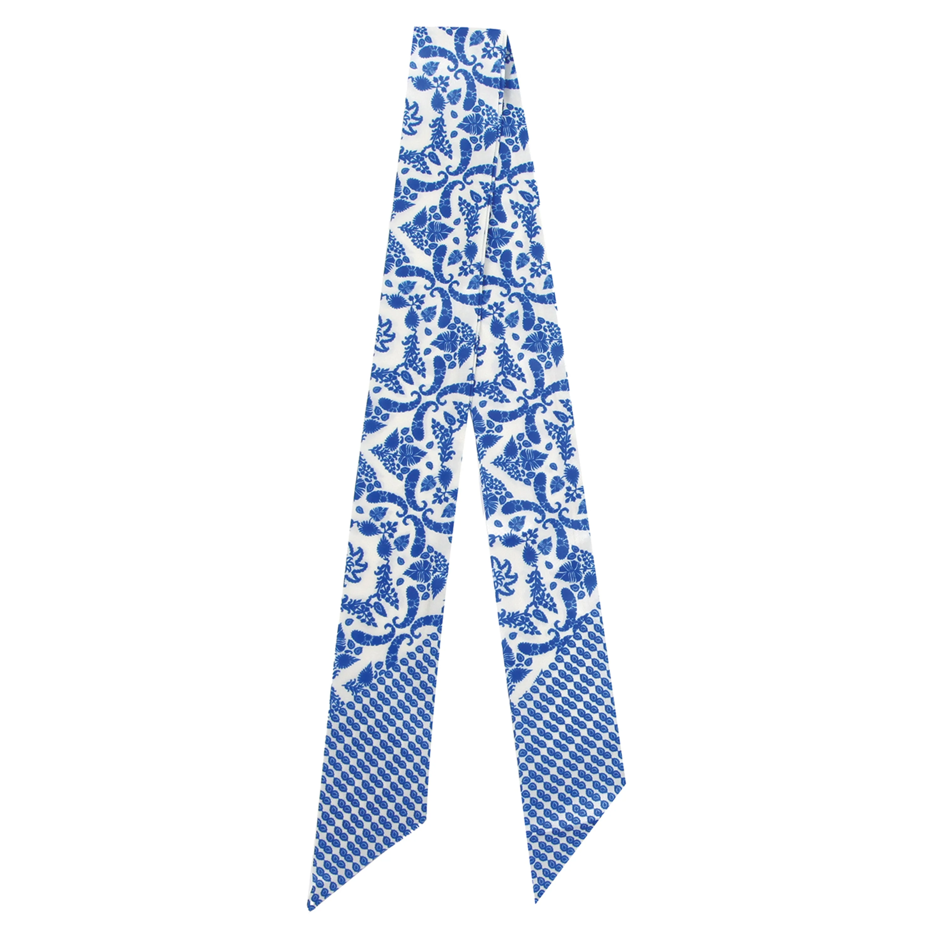 Classic Motif Skinny Scarf - Image 3