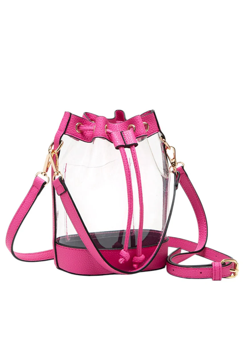 Clear Crossbody Stadium Bucket Bag - Image 3
