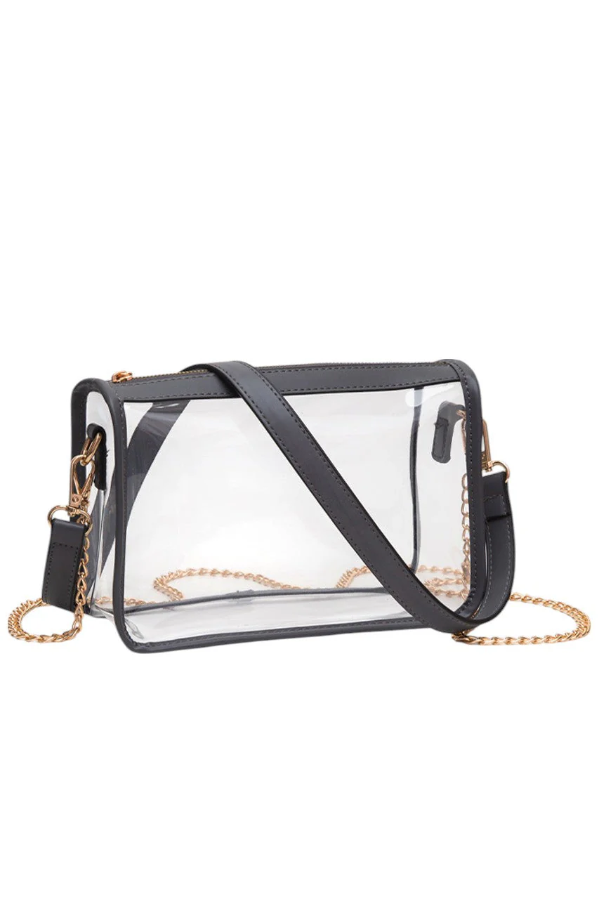 Clear Rectangle Stadium Concert Crossbody Bag - Image 3