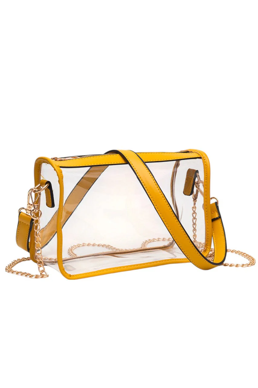 Clear Rectangle Stadium Concert Crossbody Bag - Image 5