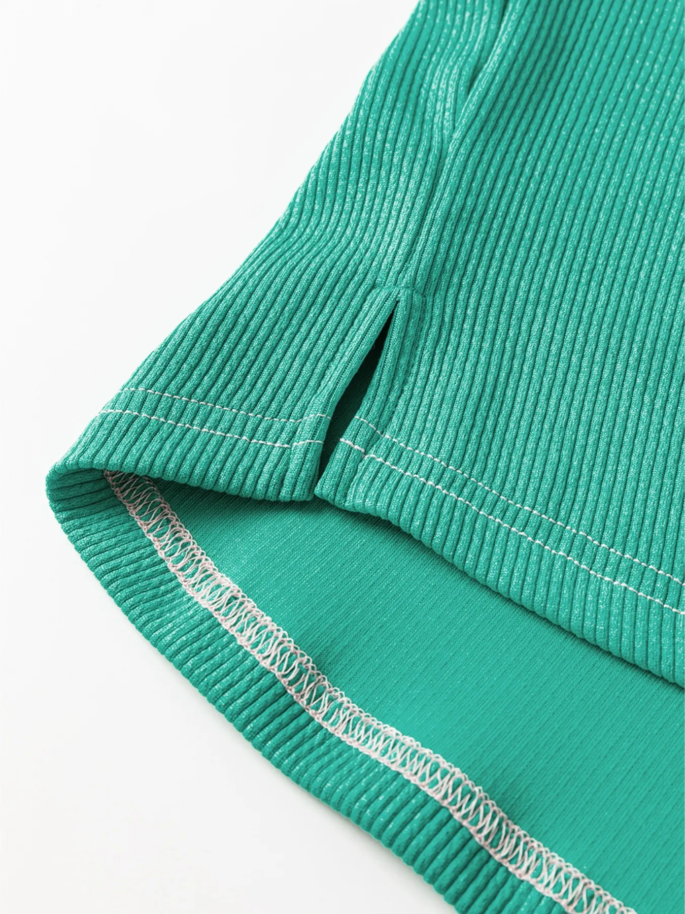 Color Block Button Front Collared Neck Sweatshirt - Image 9