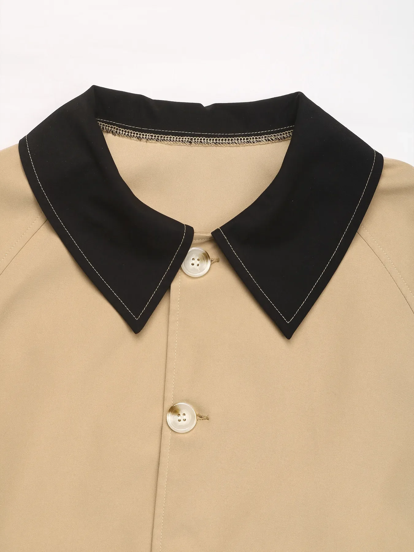 Color Block Button-Up Casual Jacket - Image 7