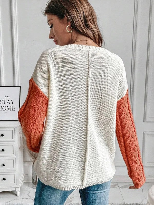 Color Block Knit sweater - Image 4