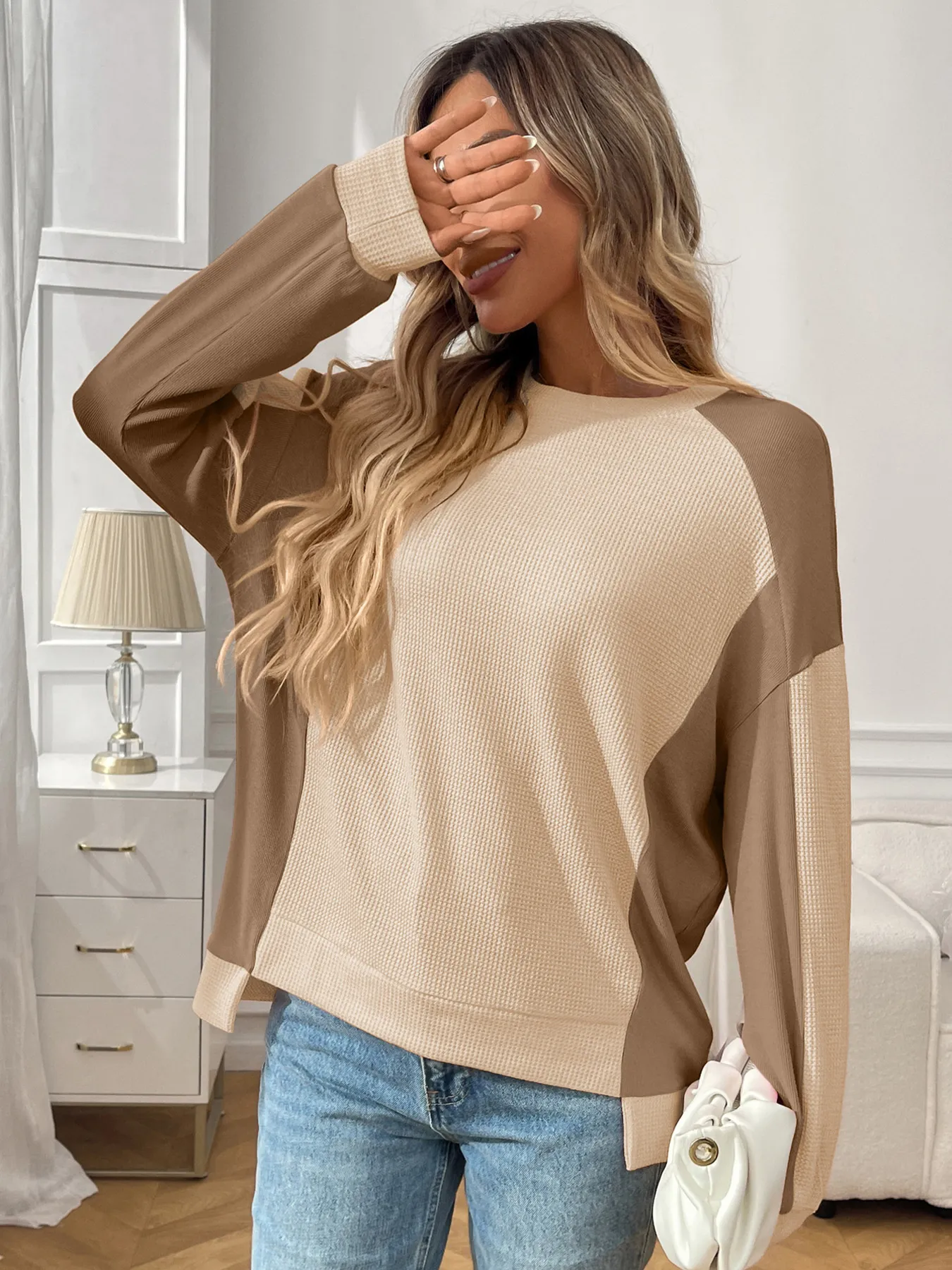 Color Block Long Sleeve Sweatshirt - Image 8