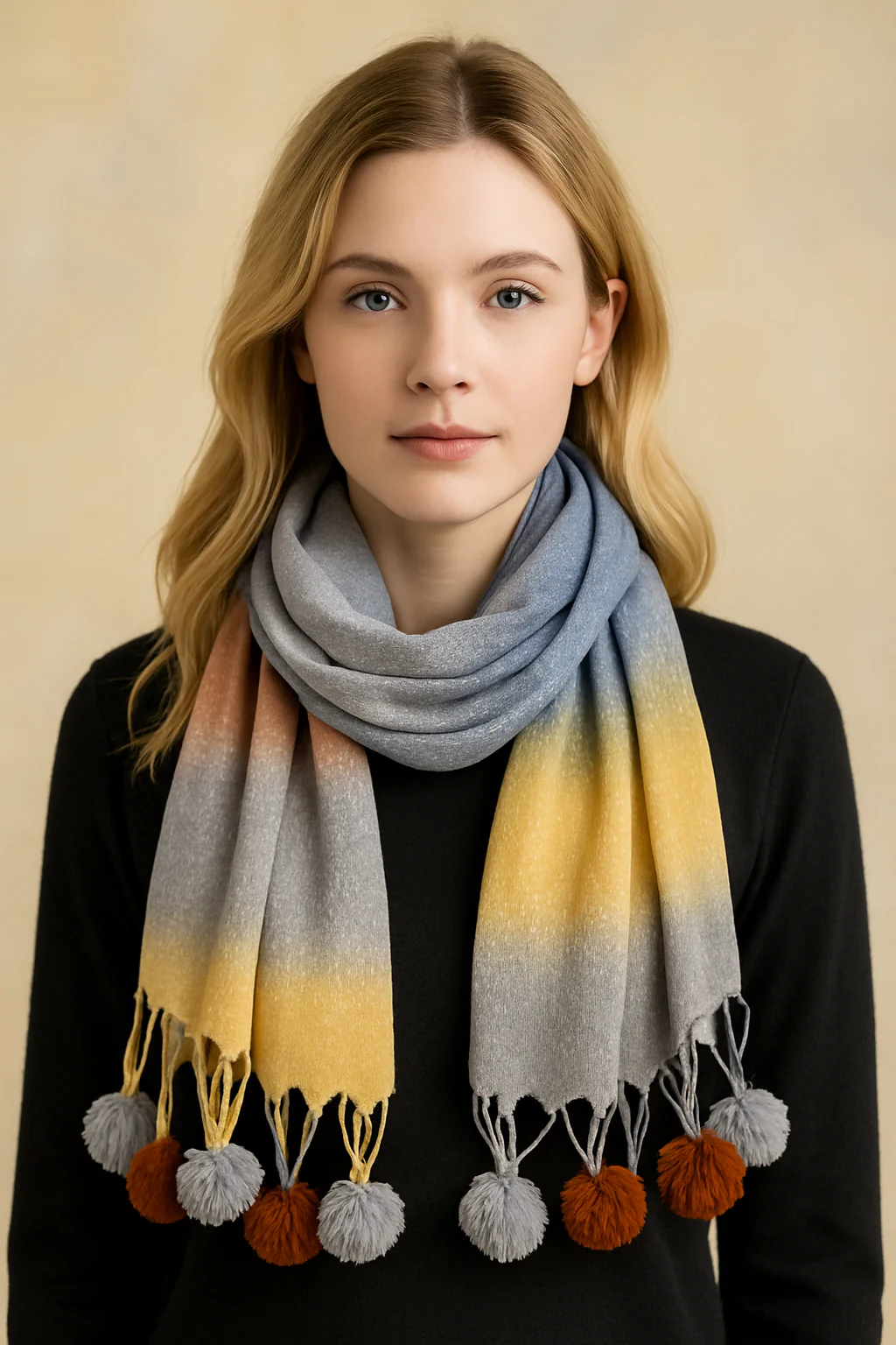 Color Block Scarf - Image 3