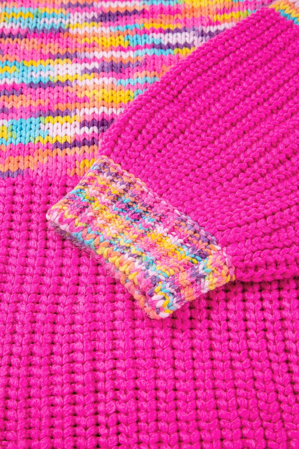 Colorful Knit Crew Neck Sweater - Image 10