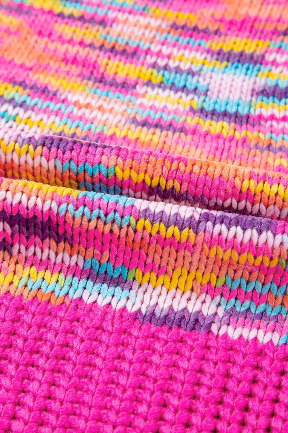 Colorful Knit Crew Neck Sweater - Image 12