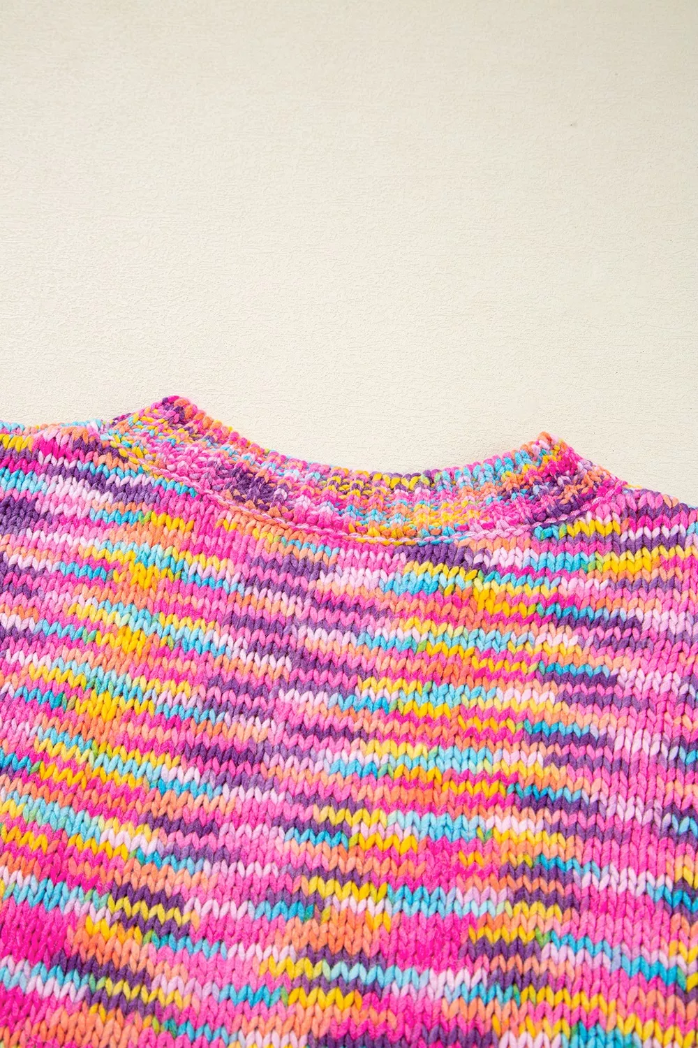 Colorful Knit Crew Neck Sweater - Image 13