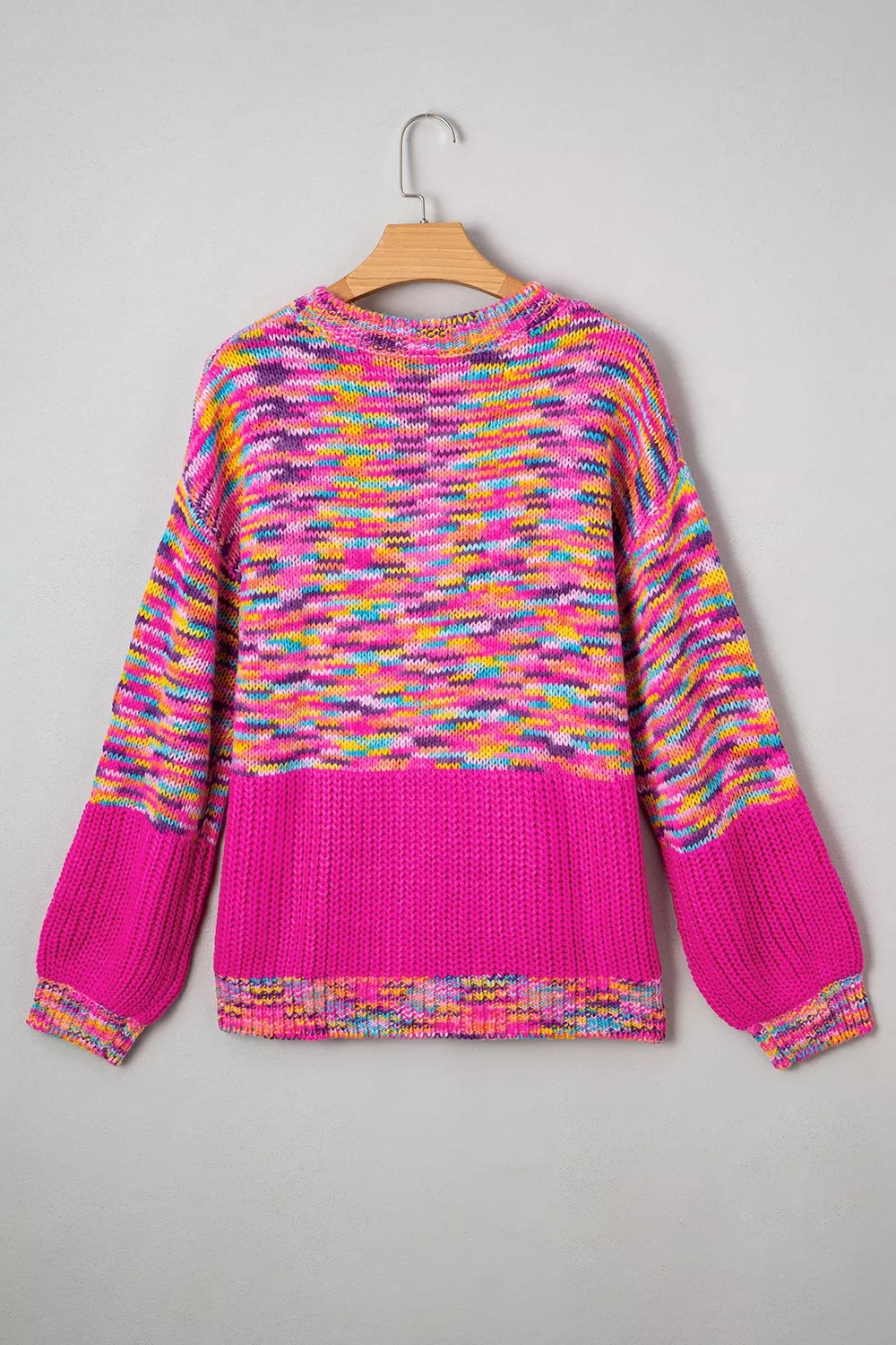 Colorful Knit Crew Neck Sweater - Image 8
