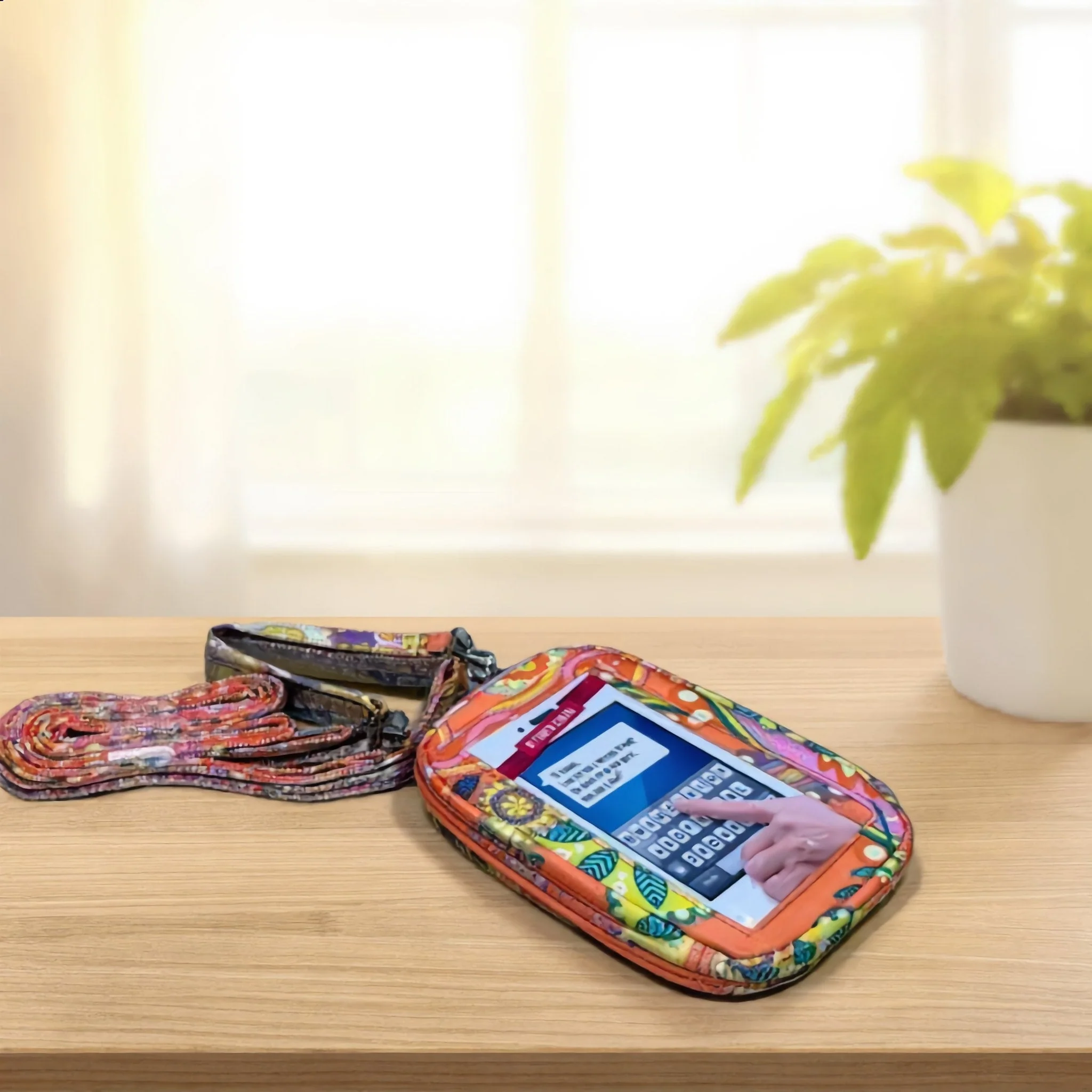 Colorful Patterned Touchscreen Phone Wallet