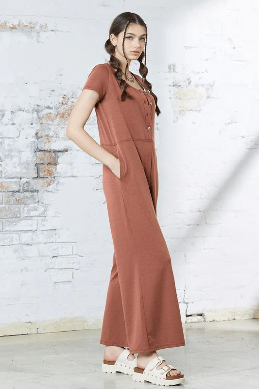 Comfort Button-up front closure Jumpsuit - Image 2