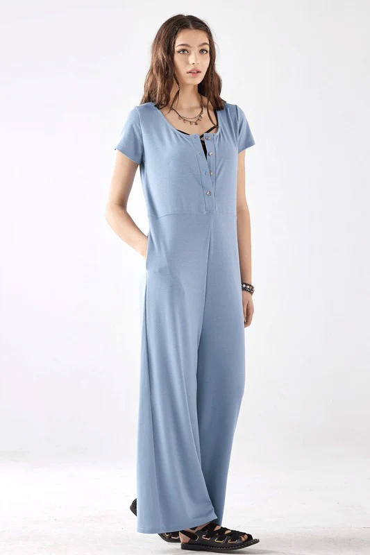 Comfort Button-up front closure Jumpsuit - Image 7