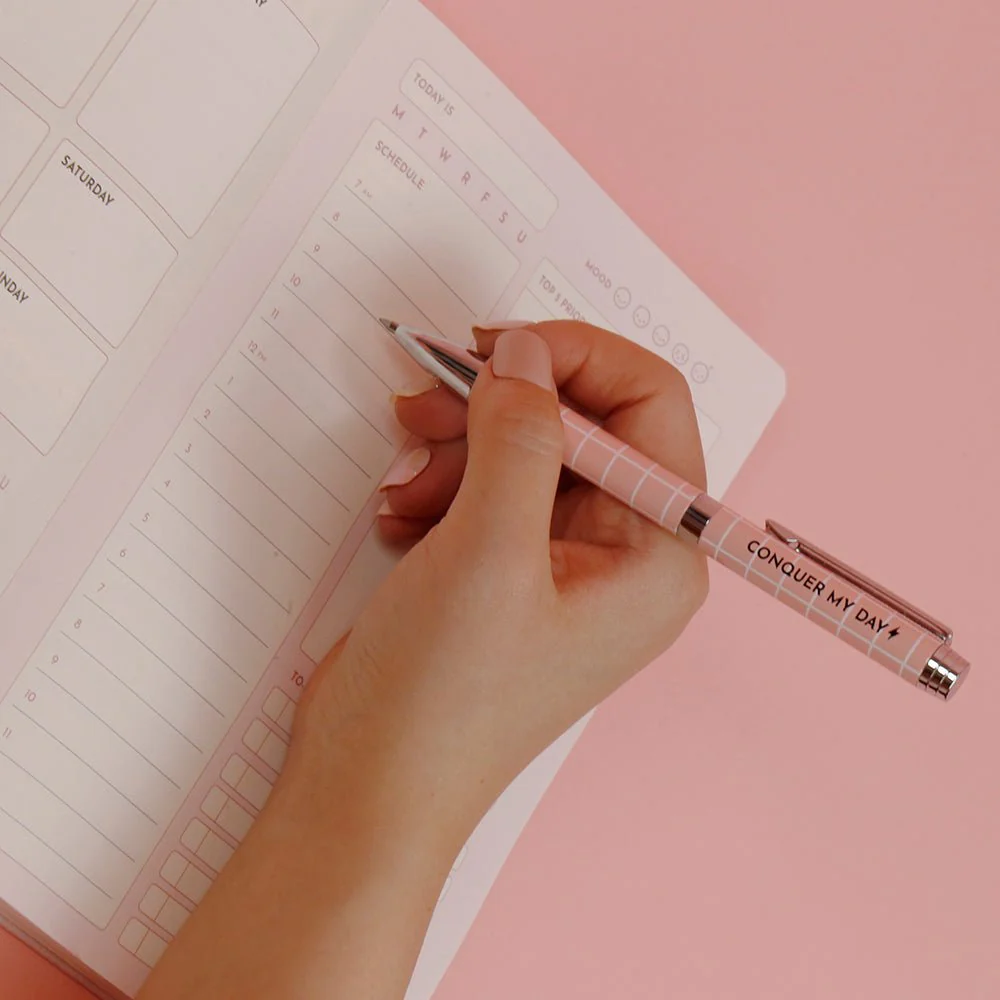 Conquer My Day Hardcover Journal (6 Months Supply, Monthly/Weekly/Daily + Line/Dot Paper) - Designed by Kelly Luc, Limited Edition - Image 11