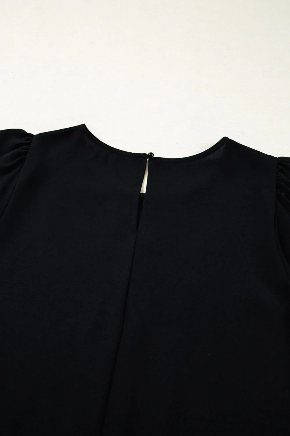 Contrast Scallop Trim Bow Detail Short Sleeve Shift Dress - Image 8