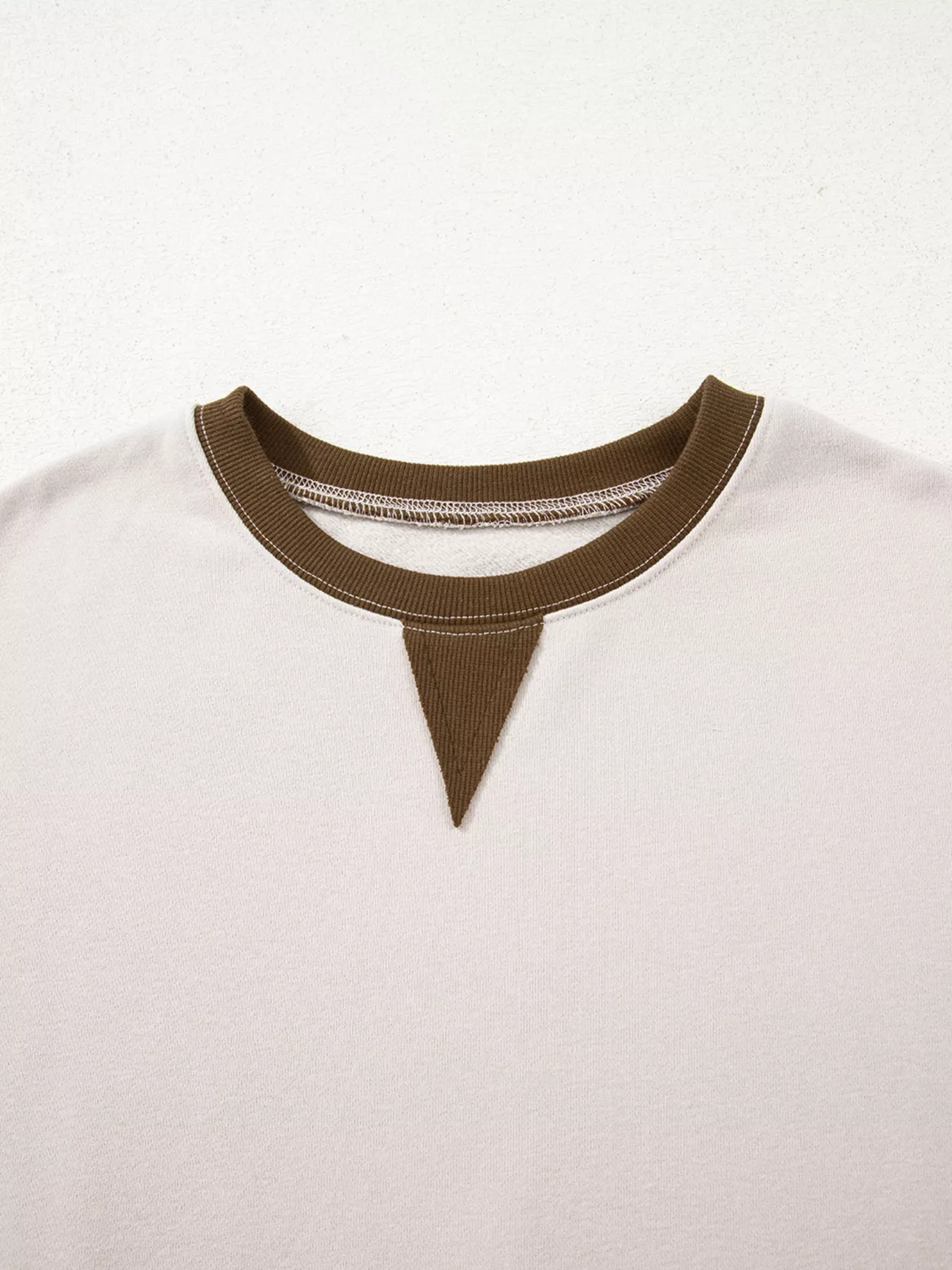 Contrast Striped Long Sleeve Sweatshirt - Image 9