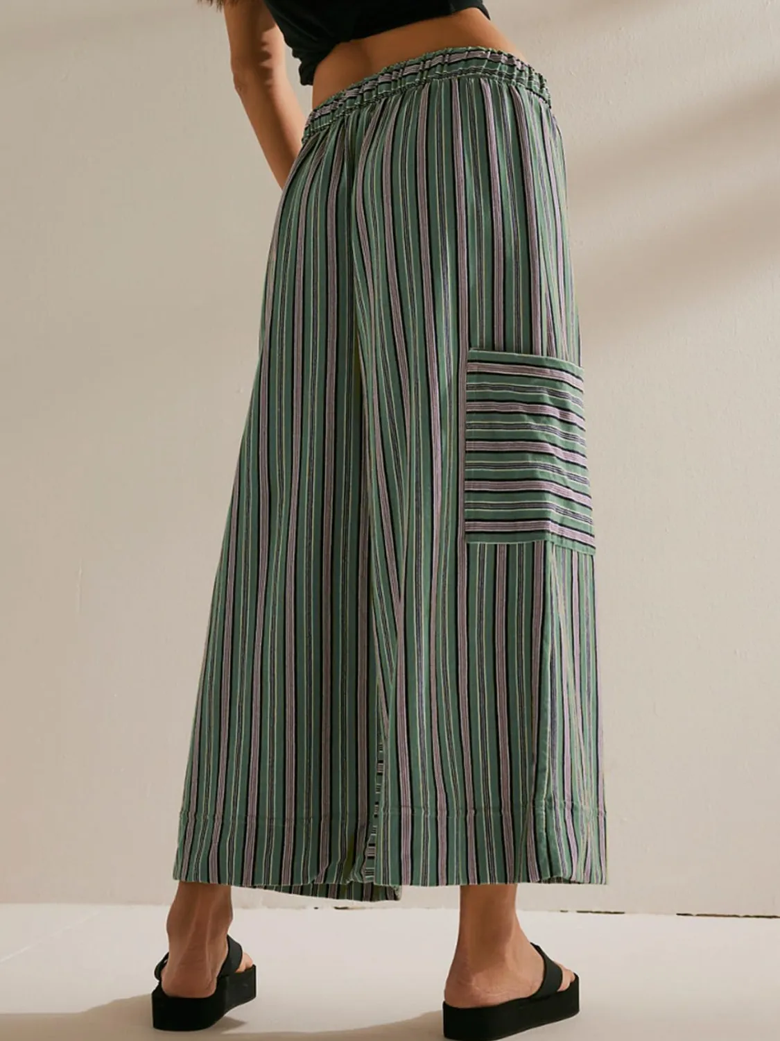 Contrast Striped Wide leg Pants - Image 18