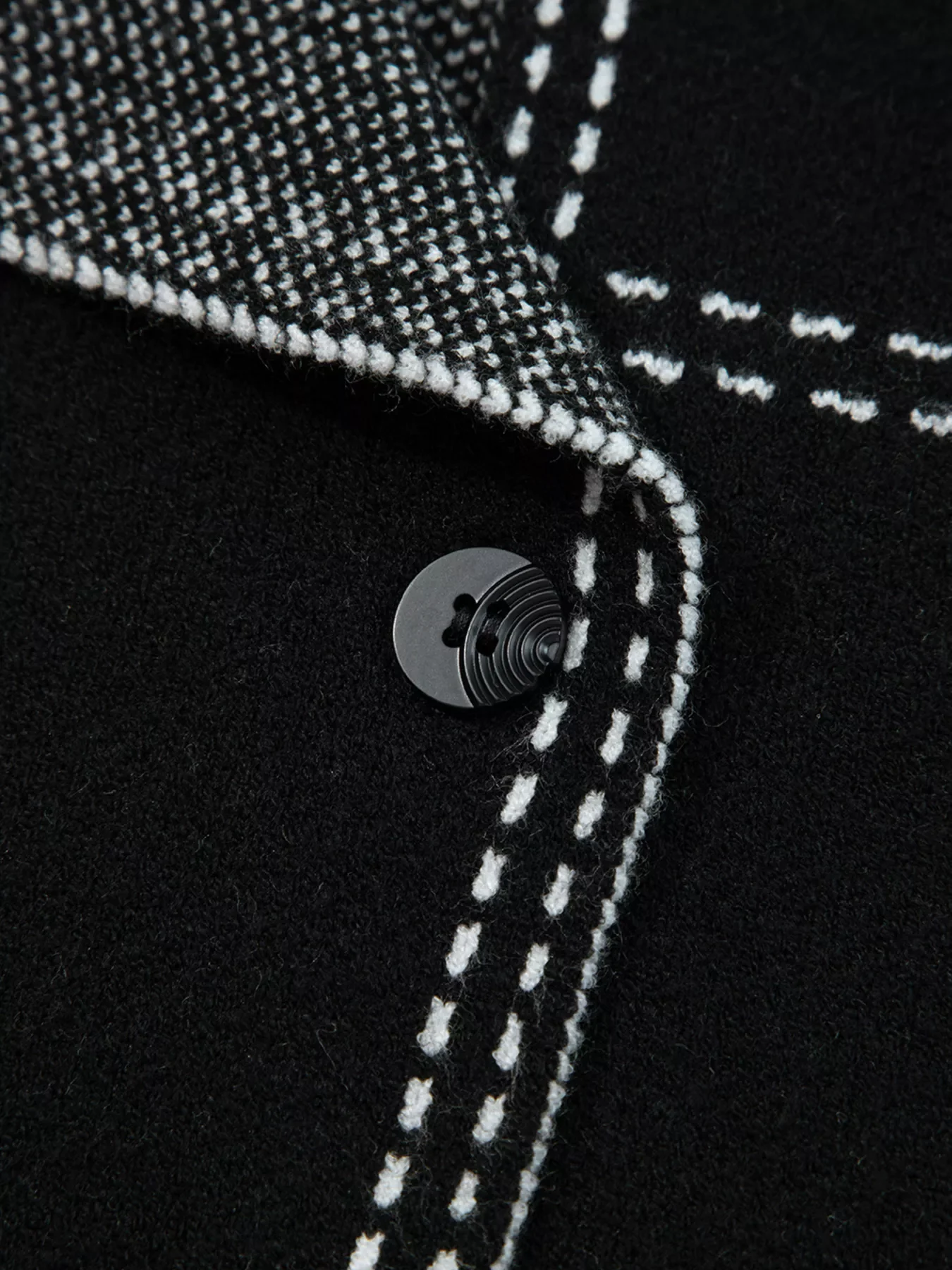 Contrast Trim Button up Sweater Cardigan - Image 10