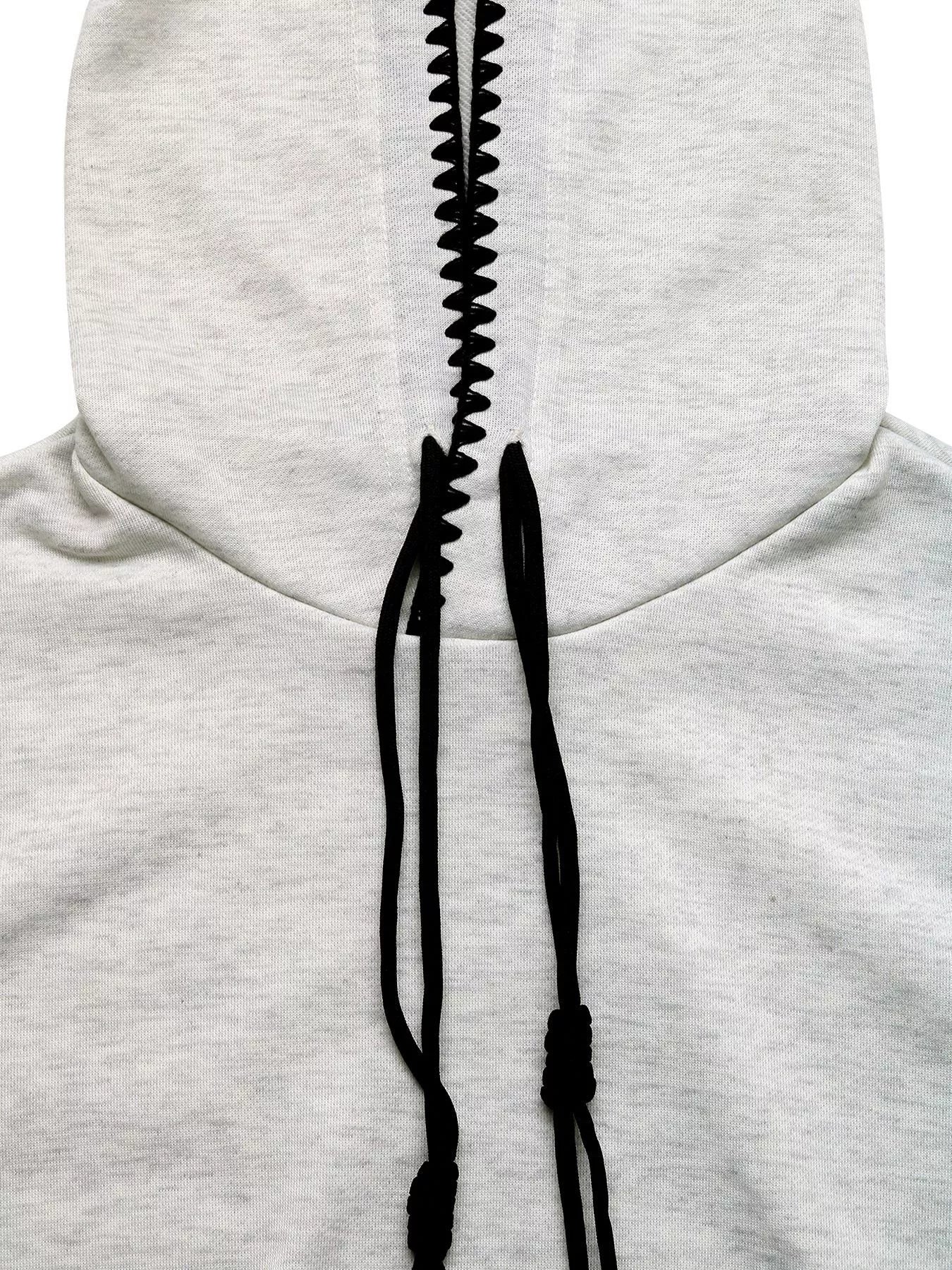 Contrast Trim Drawstring Hoodie with Kangaroo Pocket - Image 7