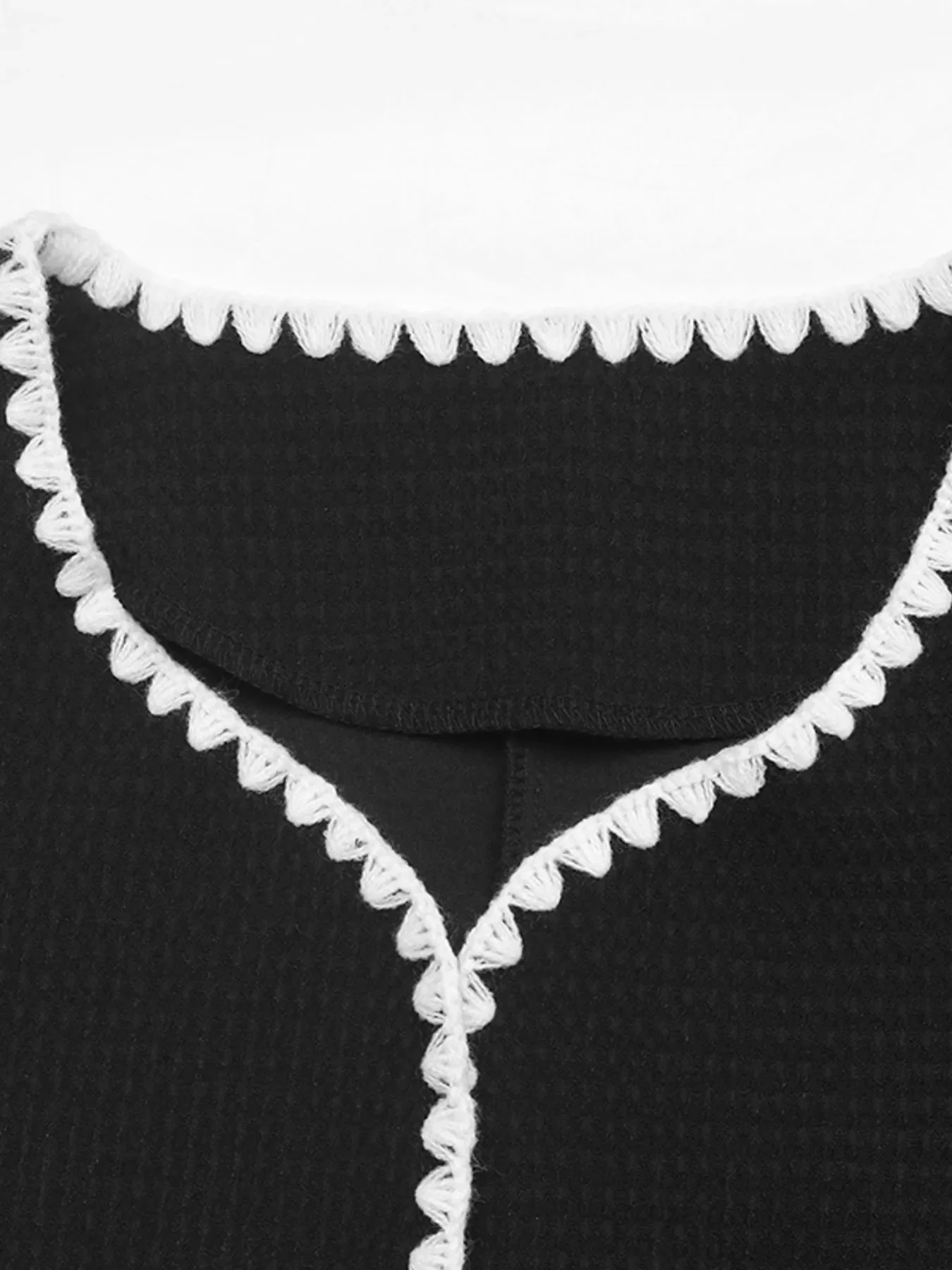 Contrast Trim Open Front Jacket - Image 17