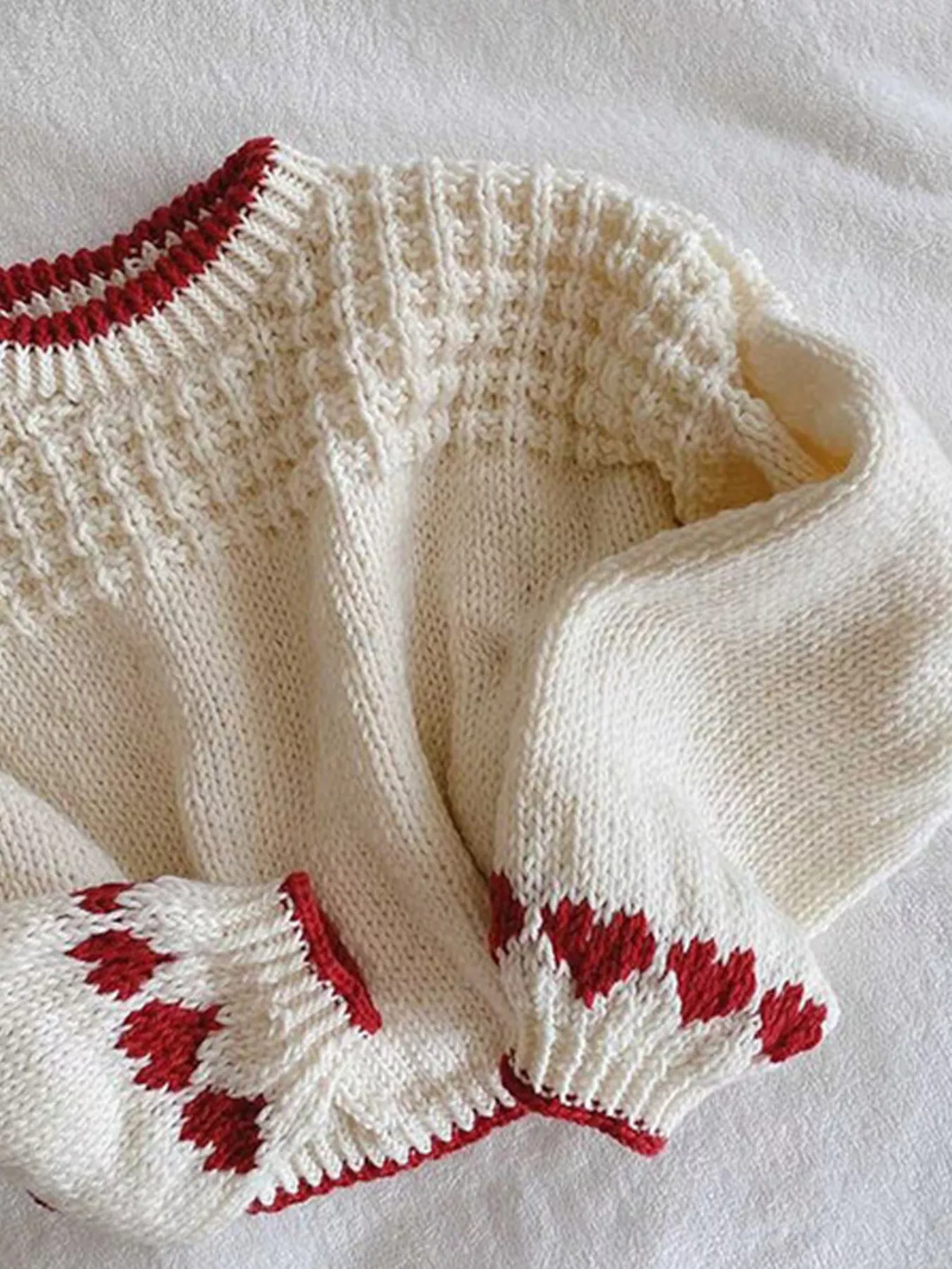 Contrast Trim Round Neck Sweater - Image 5
