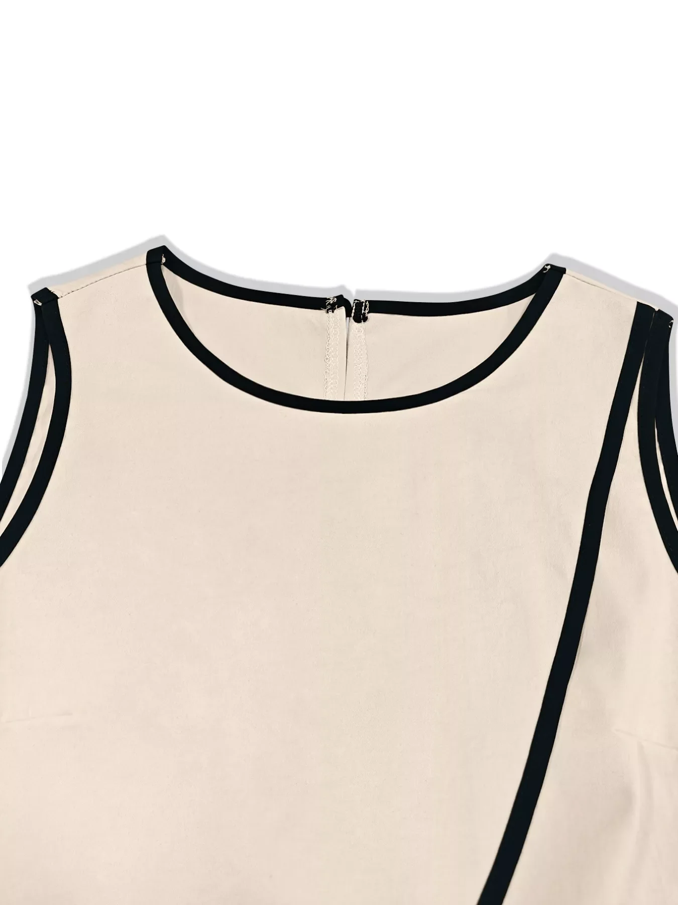 Contrast Trim Top and Wide Leg Pants Set - Image 11