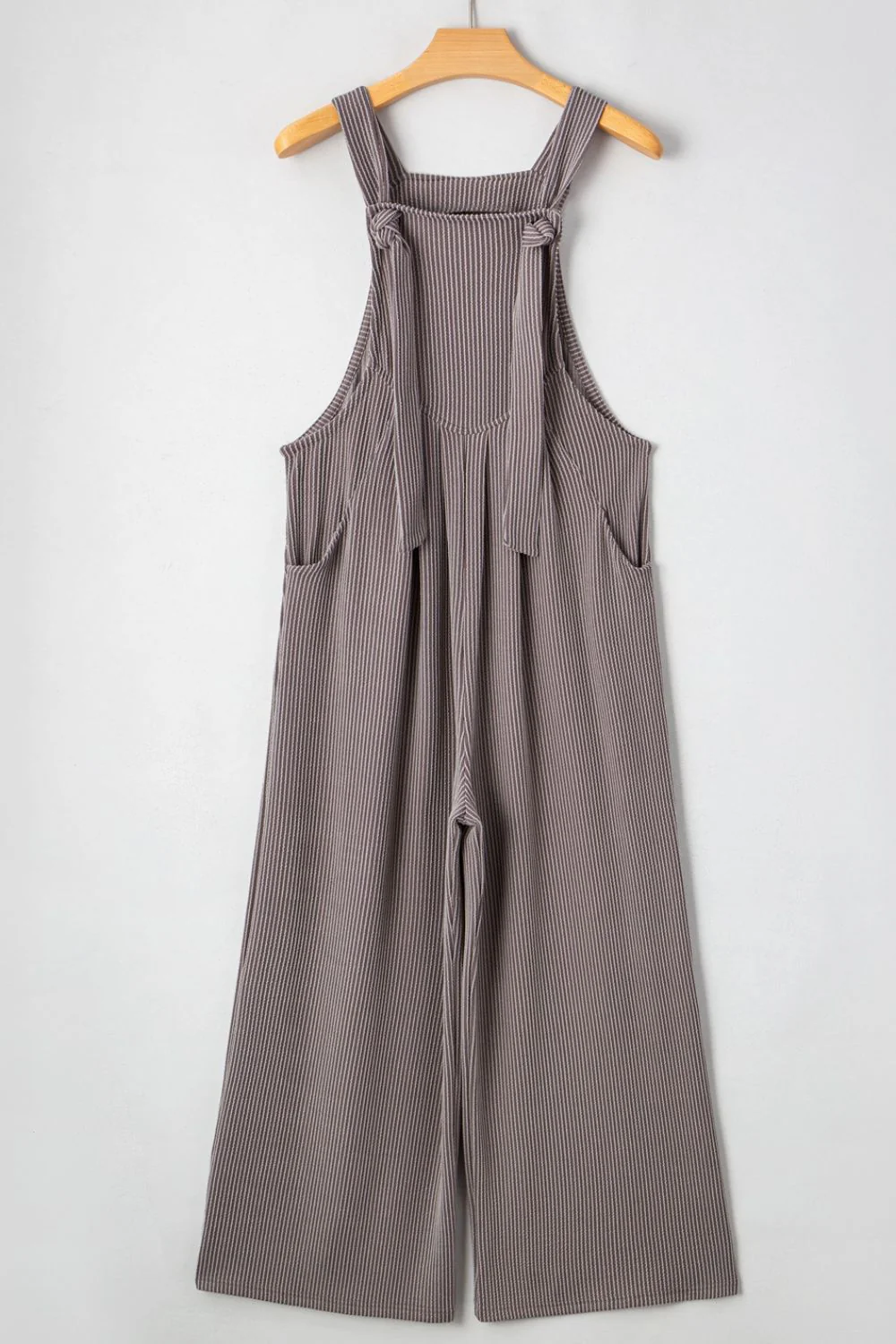 Corded Adjustable Straps Wide Leg Loose Overalls - Image 12