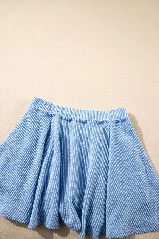 Corded Top and Ruffle Mini Skirt Set - Image 18