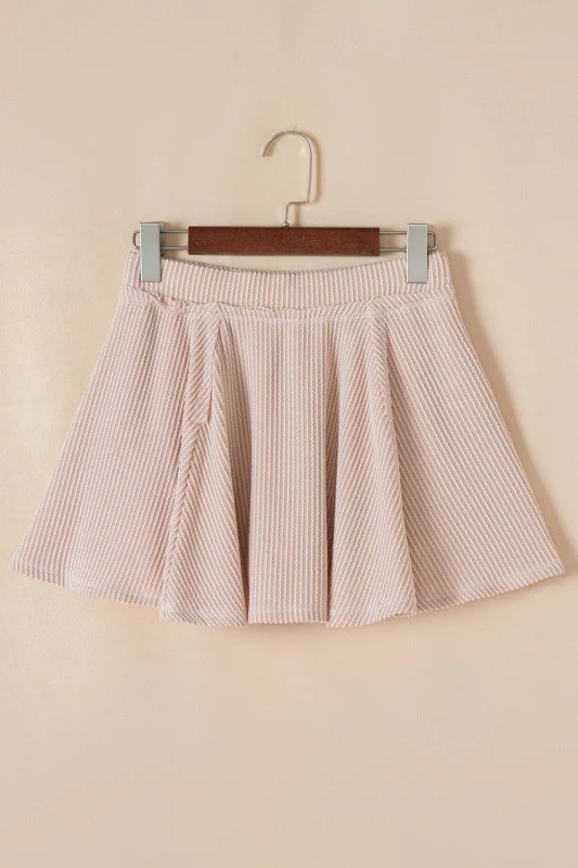 Corded Top and Ruffle Mini Skirt Set - Image 49