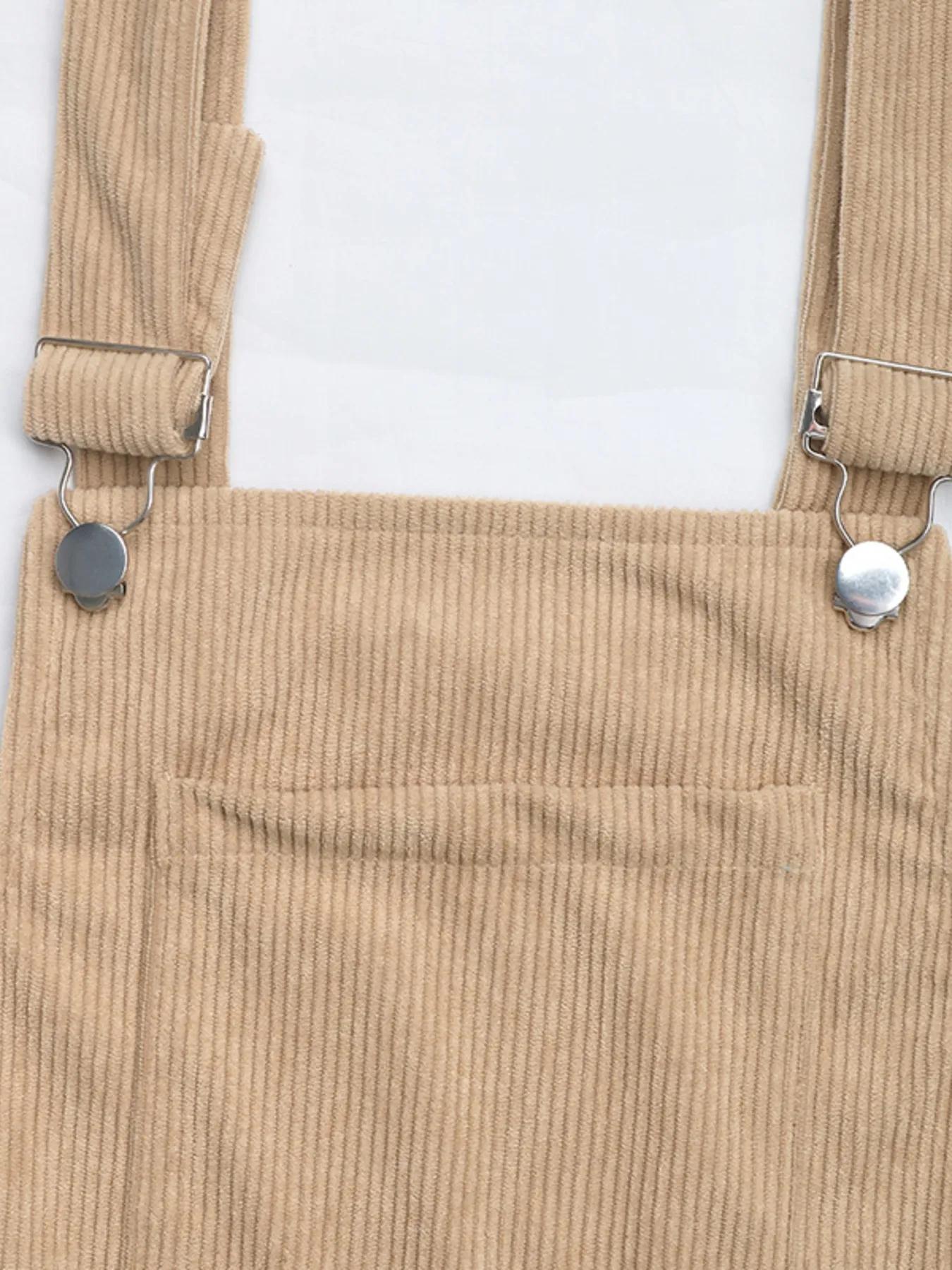 Corduroy Overall Dress with Pocket - Image 6