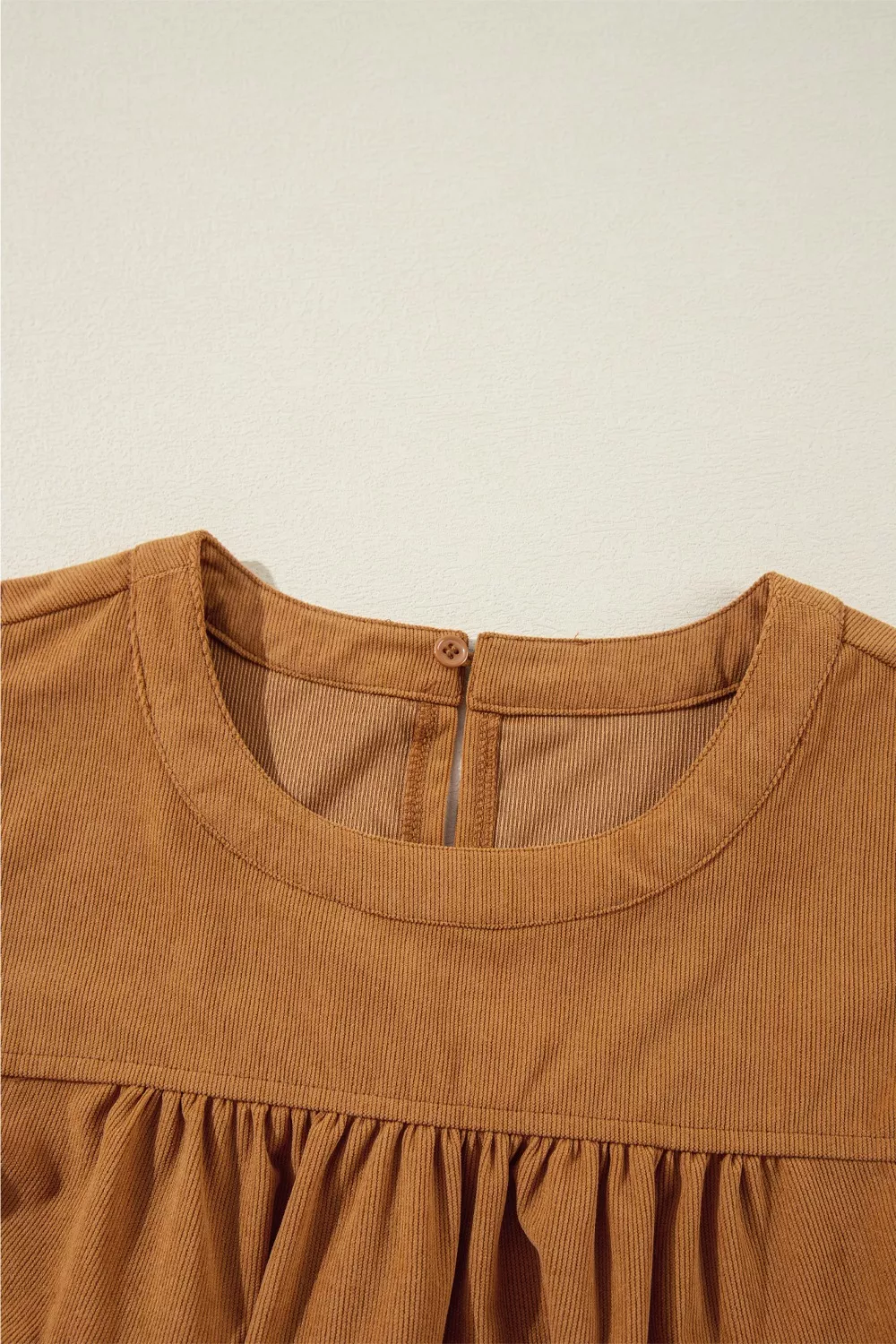 Corduroy Puff Sleeve Mini Dress - Image 7