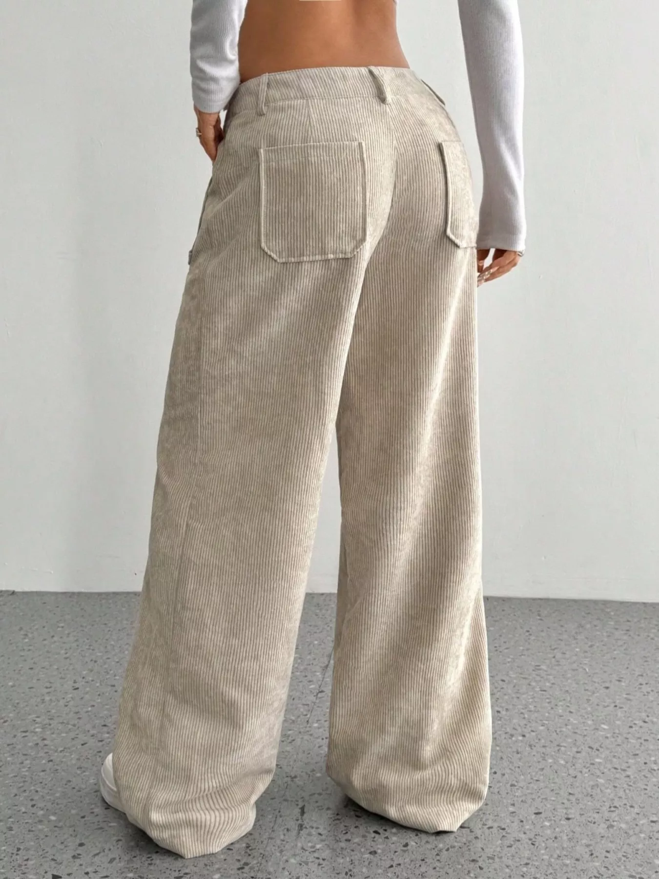 Corduroy Wide Leg Pants - Image 6
