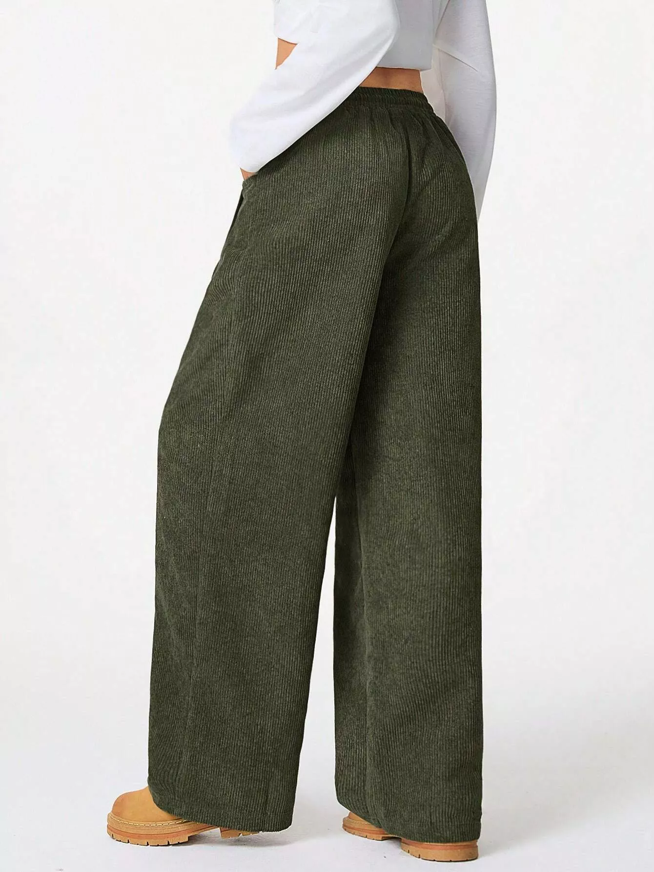 Corduroy Wide Leg Pants - Image 12