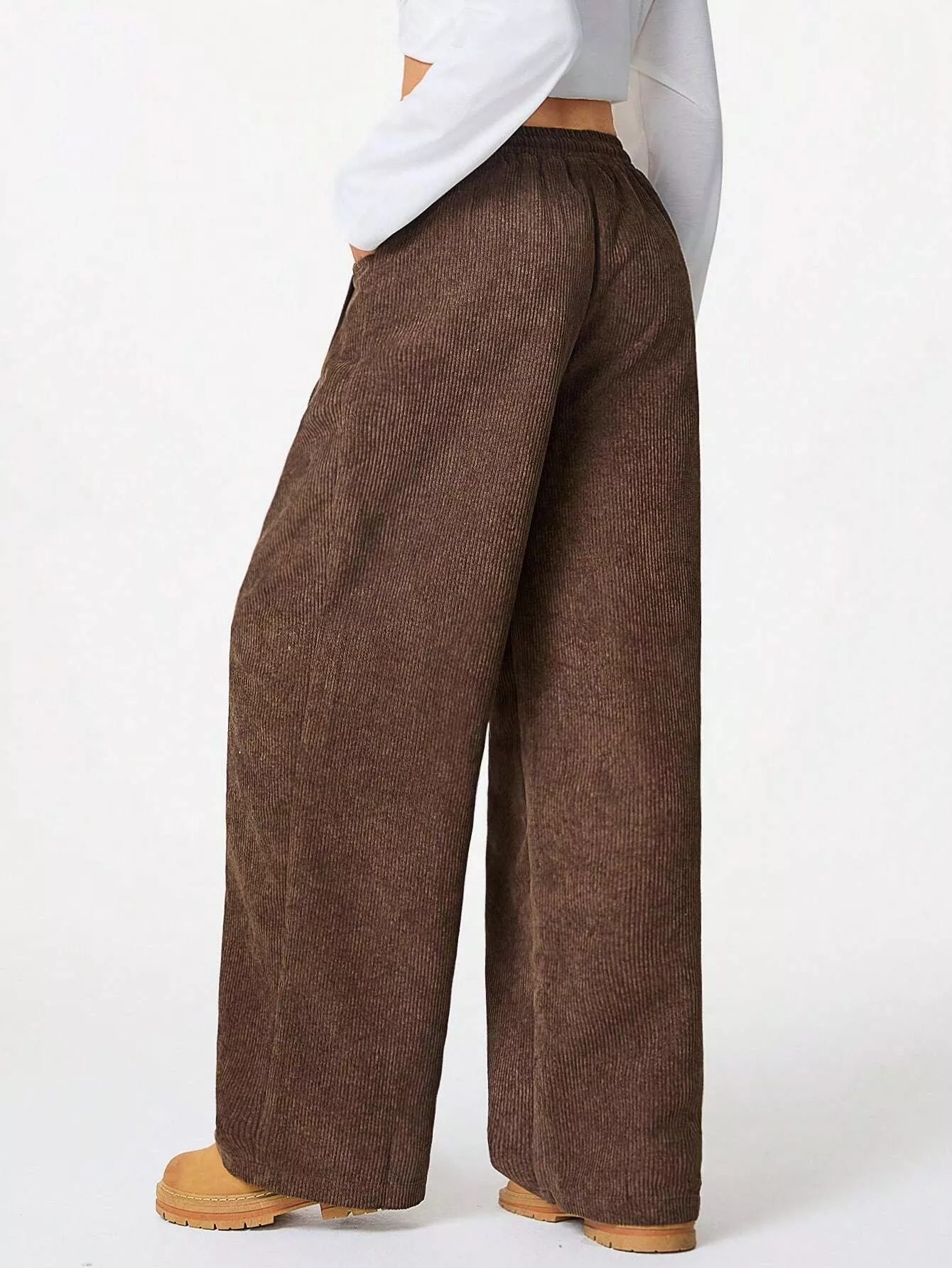 Corduroy Wide Leg Pants - Image 3