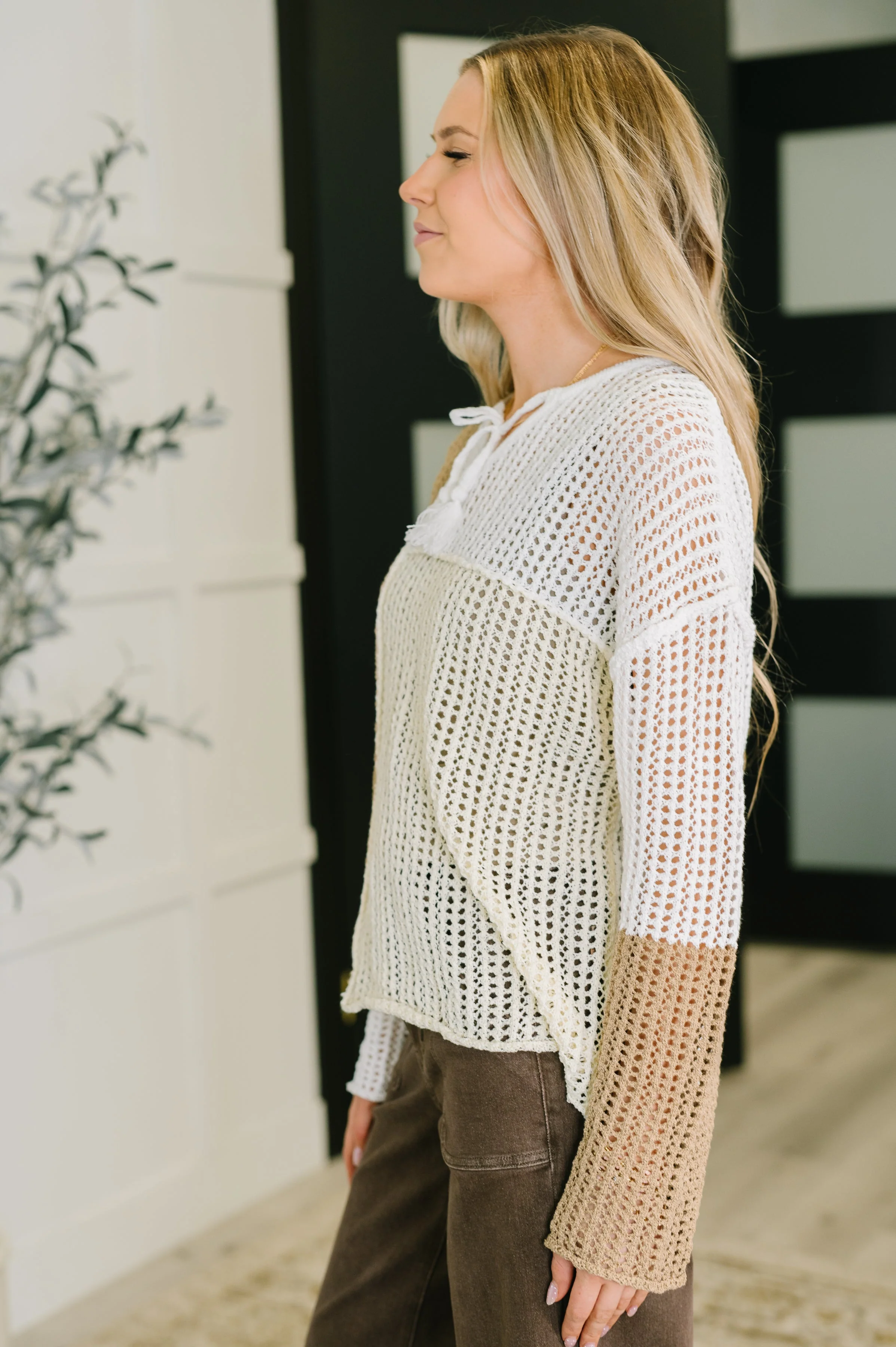 Corner of the Block Loose Knit Sweater - Image 3
