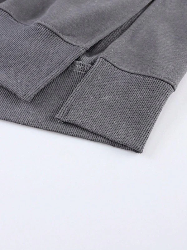 Cotton Acid Mineral Drop Shoulder Relax Sweatshirt - Image 19