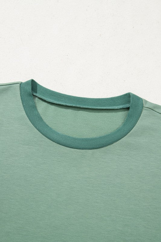 cotton green inside out out stitch sweatshirt - Image 8