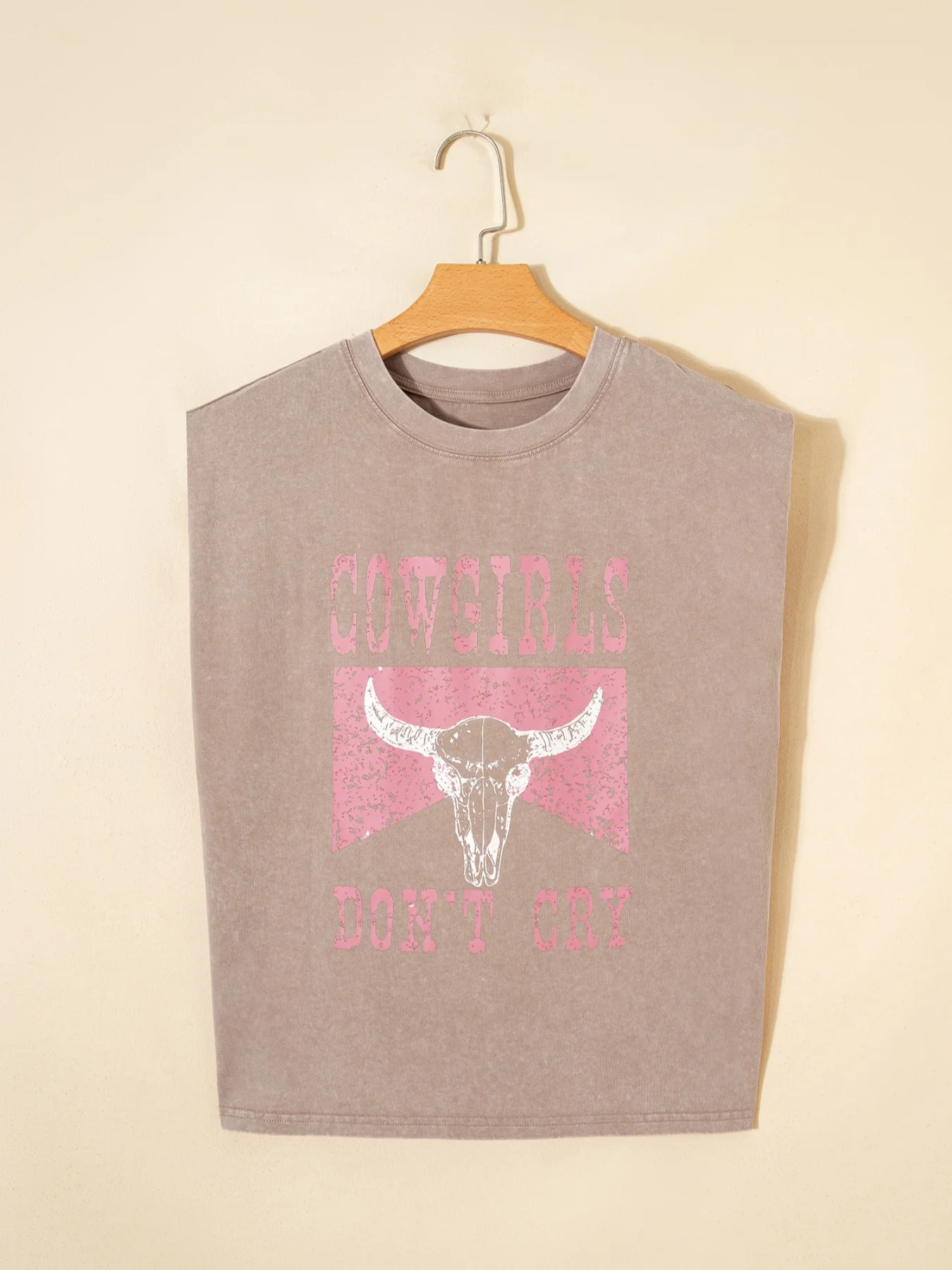 Cowboy & Beer Western Graphic Mineral Wash Tank Top - Image 12
