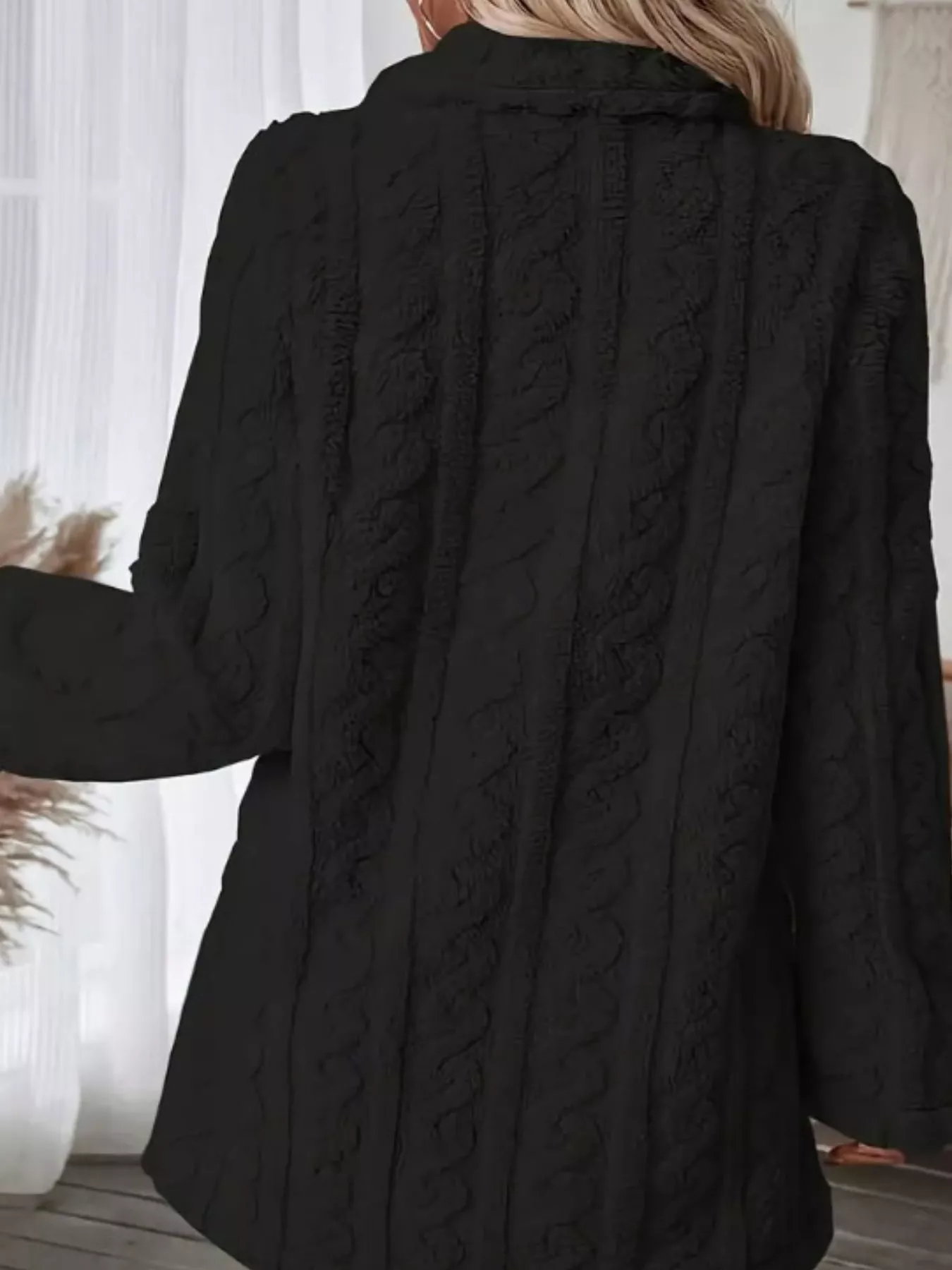 Cozy Faux Shearling Double-Breasted Outerwear - Image 20