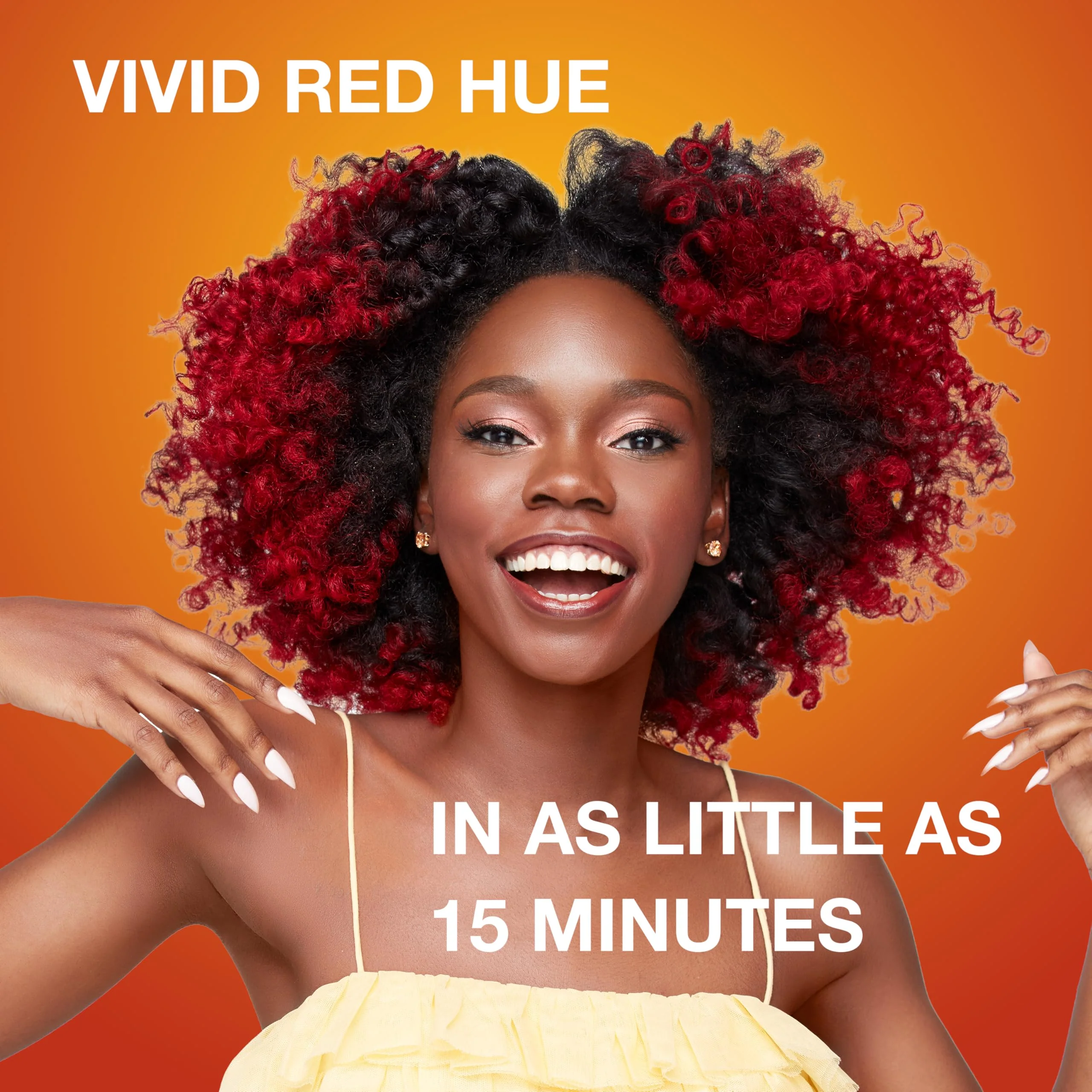 Creme of Nature Pure Honey Hydrating Color Boost Semi-Permanent Fire Red Hair Dye, 3 fl oz - Image 3
