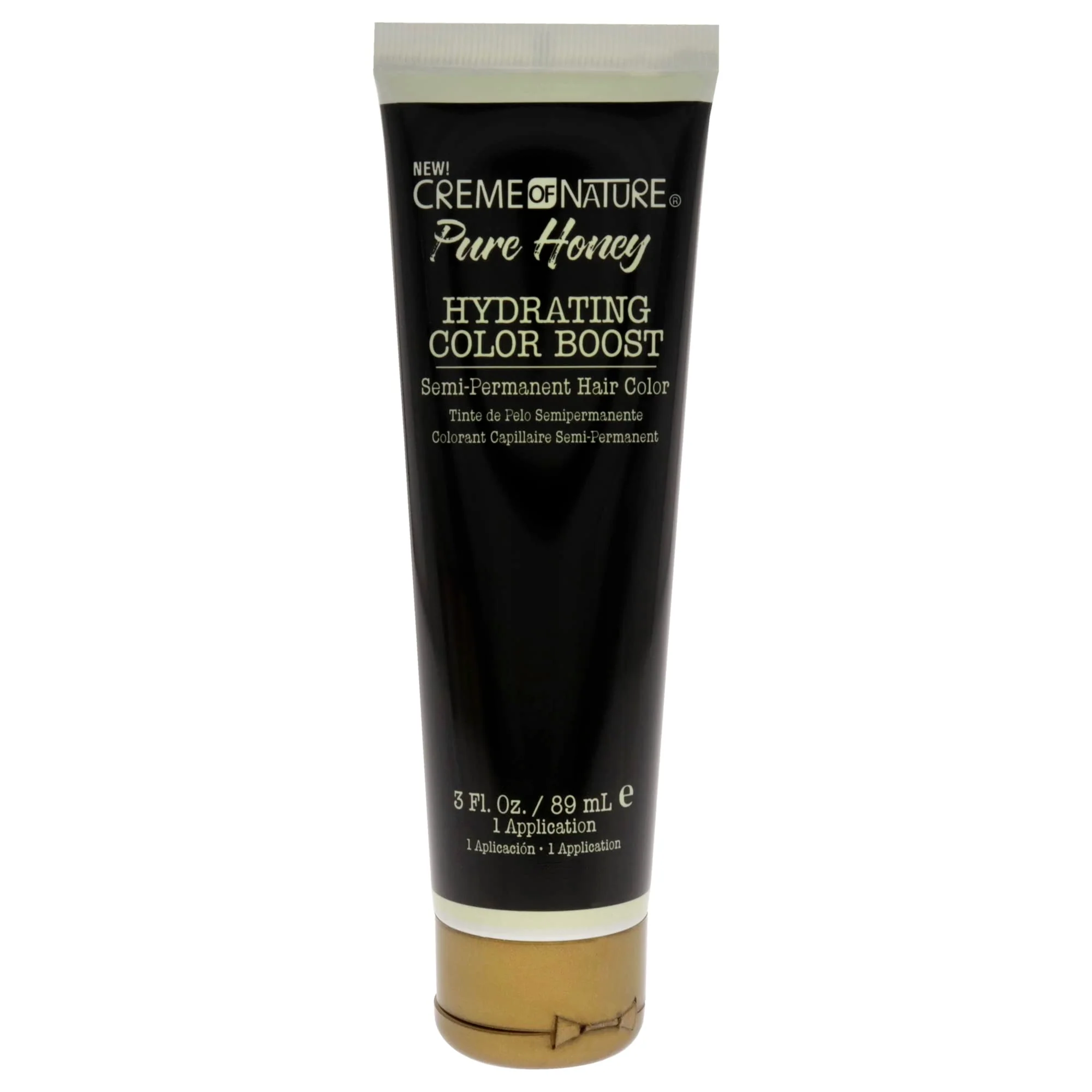 Creme of Nature Pure Honey Hydrating Color Boost Semi-Permanent Hair Color - Silky Jet Black Hair Color Unisex 3 oz - Image 6