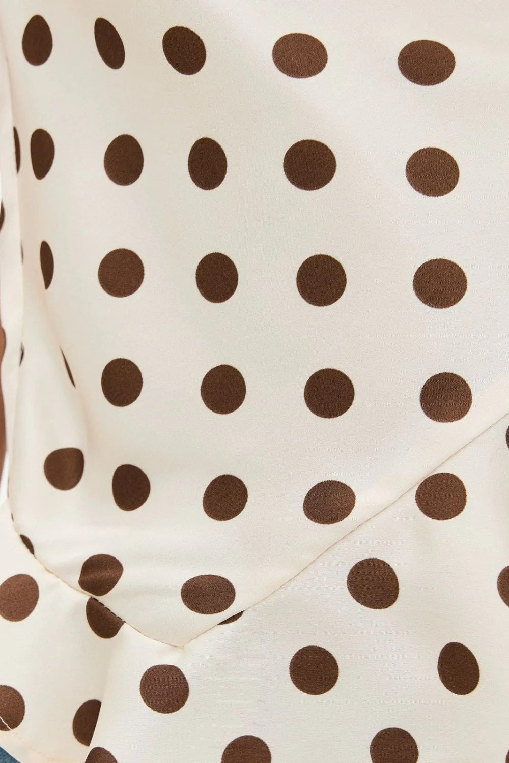 Crisscross Ruffled Hem Polka Dot Cami - Image 6