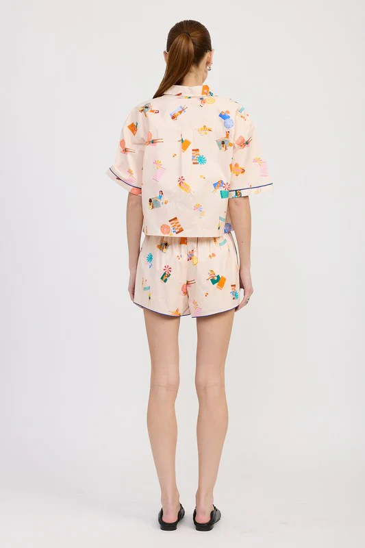 CROPPED OVERSIZE BUTTON UP TOP - Image 6